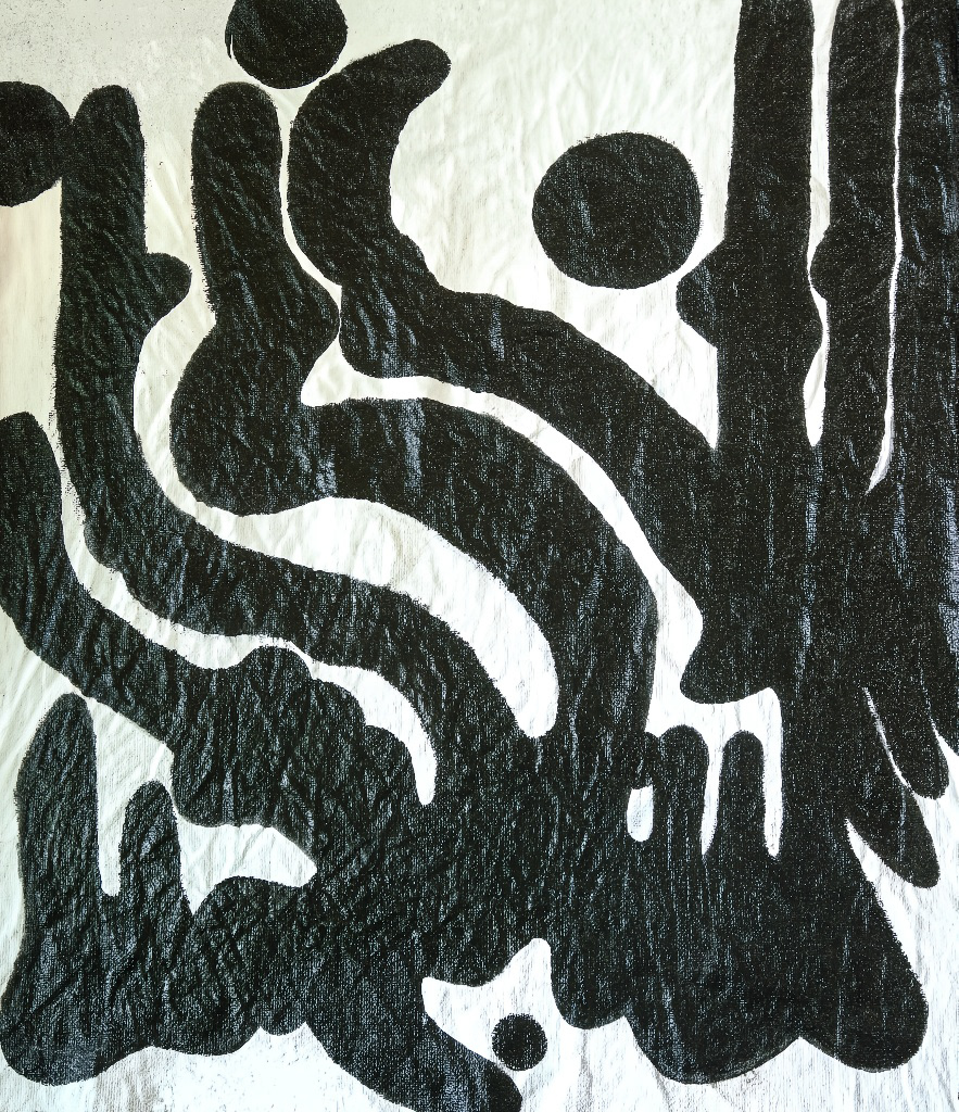 "Echos in Motion" (Acrylic Painting)