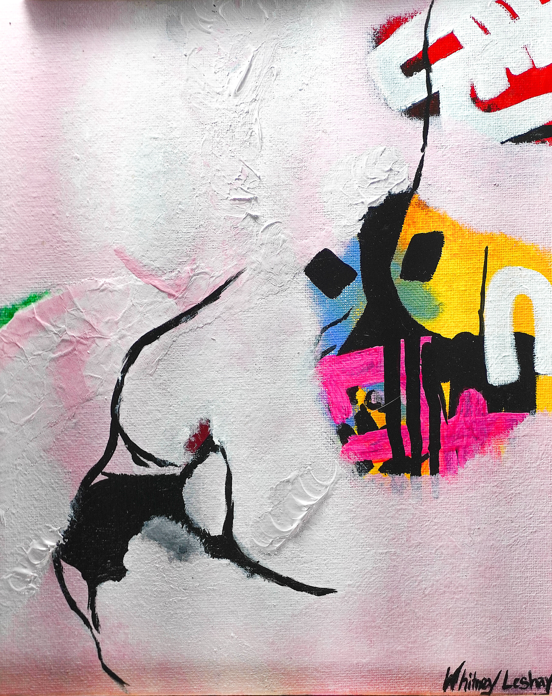 "Fractured Vision" - (Mixed Media, Ink, Acrylic)