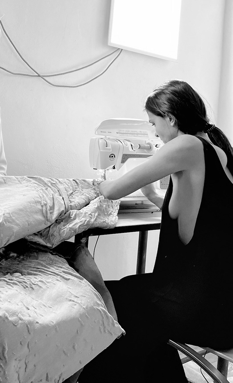 Caterina in her studio in Mallorca_working on Volume02