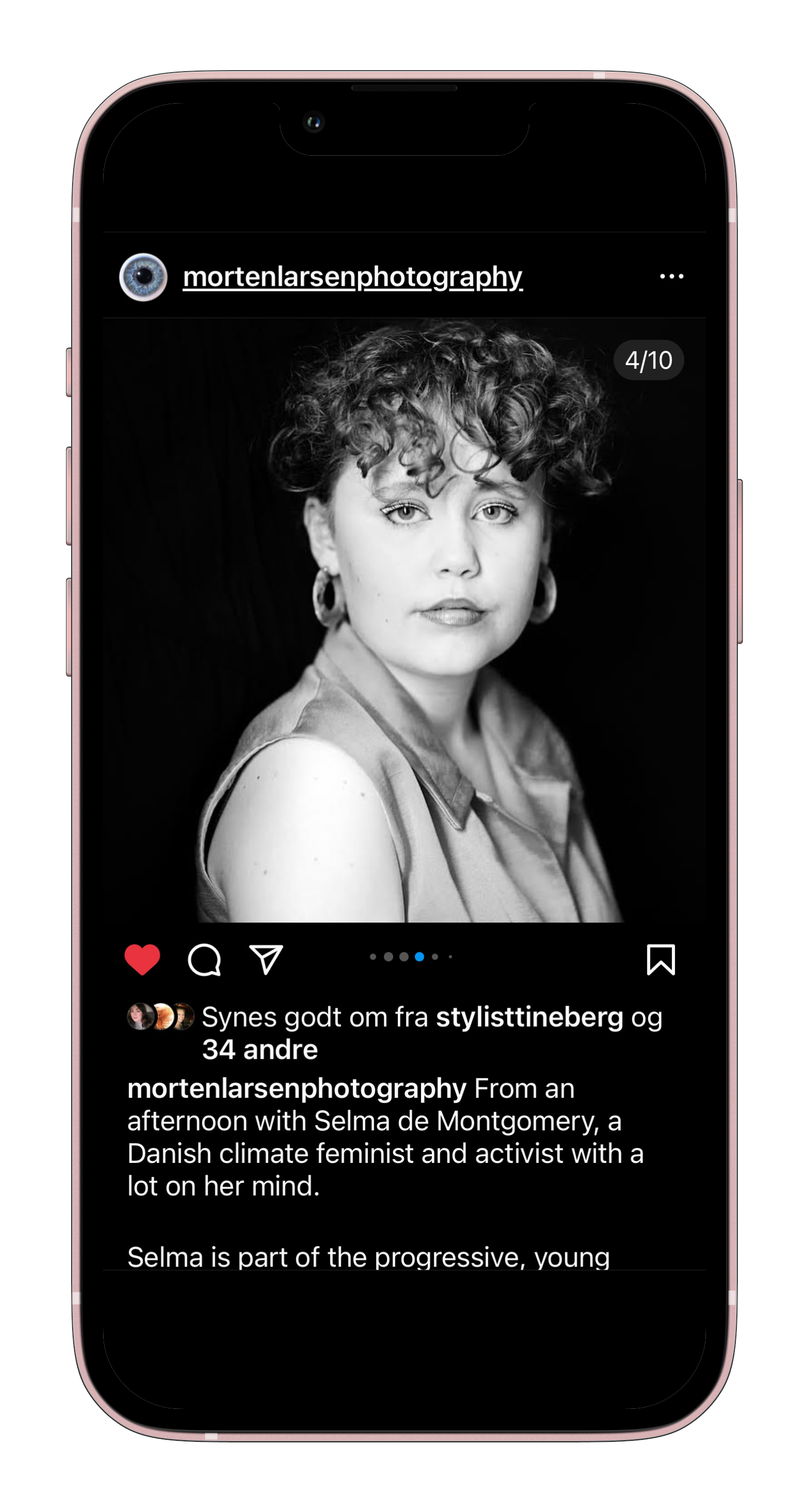 Post, IG. Færdigt portræt