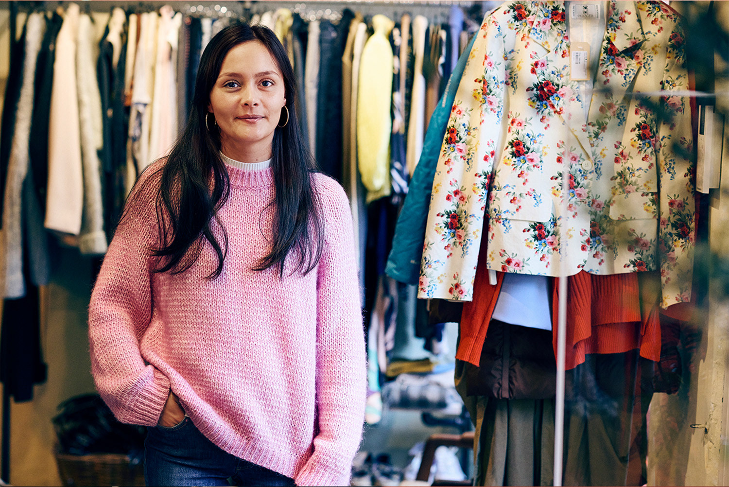 Racks - vintagetøj. Det mest bæredygtige indenfor mode er genanvendelse af materialer.