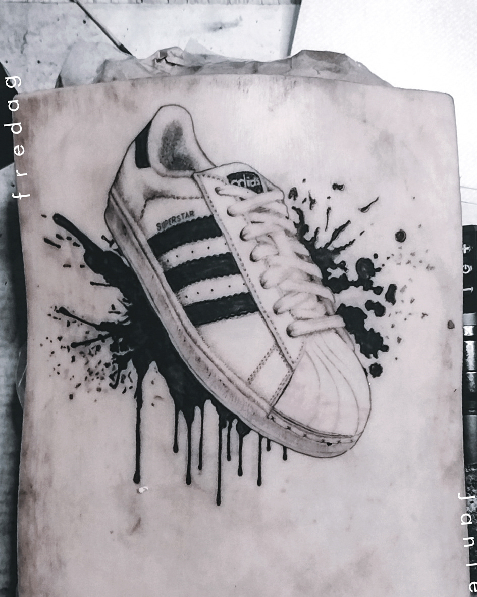 Realism sneaker tattoo