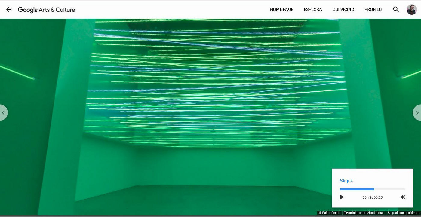 Tour virtuale esposizione Ambienti/Environments di Lucio Fontana