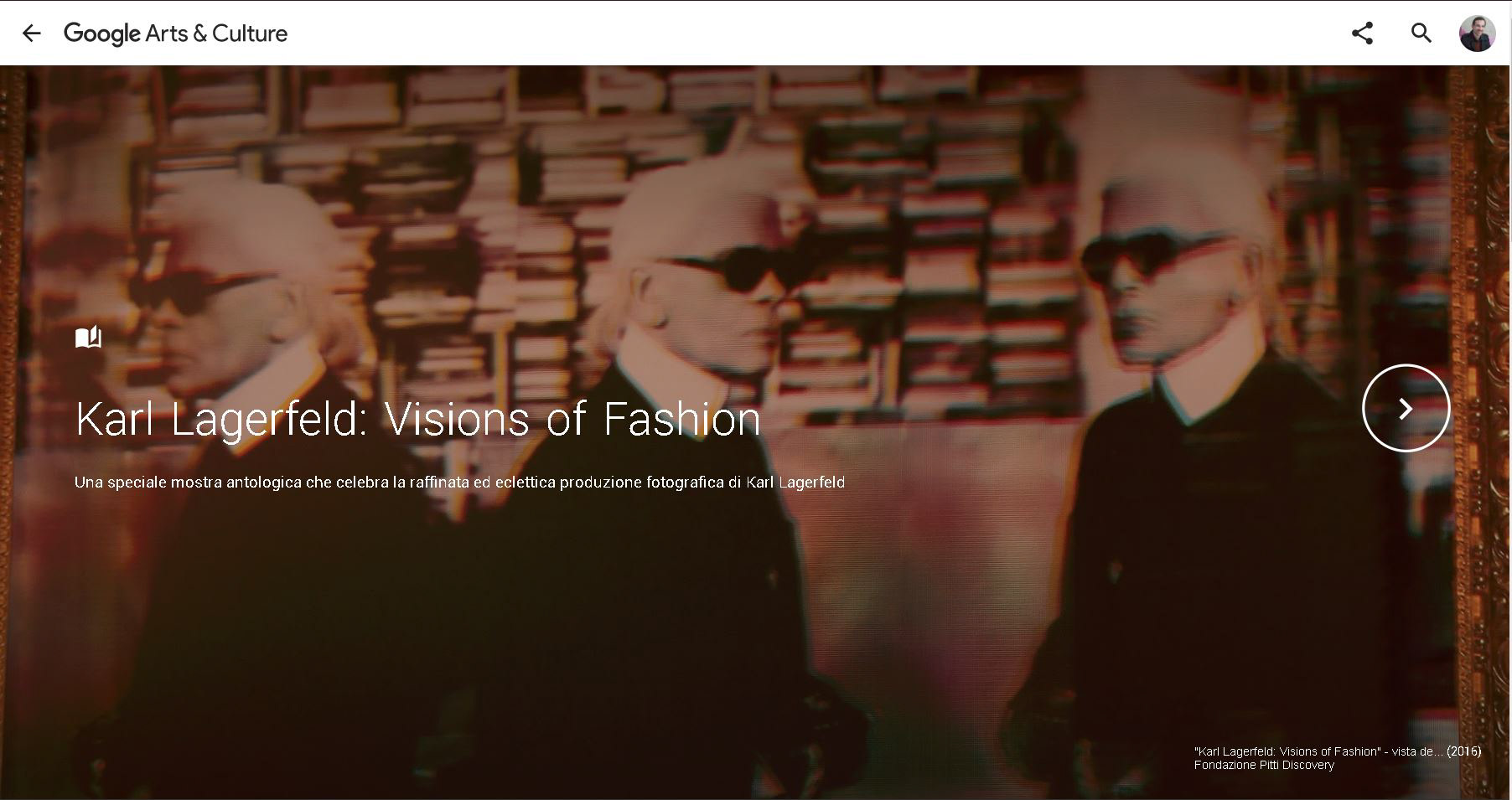 Tour Virtuale dell'esposizione Karl Lagerfeld: Visions of Fashion