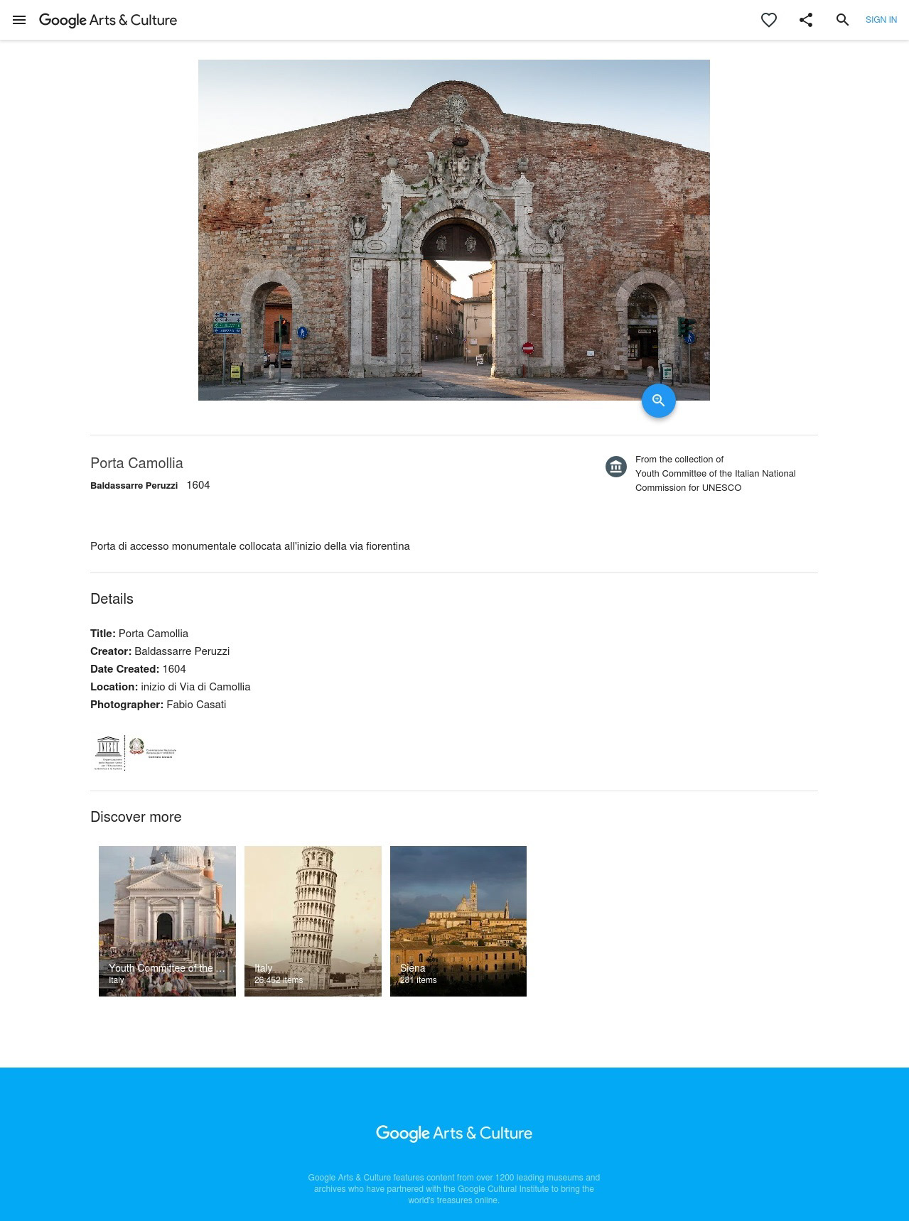 Il Grand Tour d'Italia su Google Arts & Culture per Comitato Giovani UNESCO