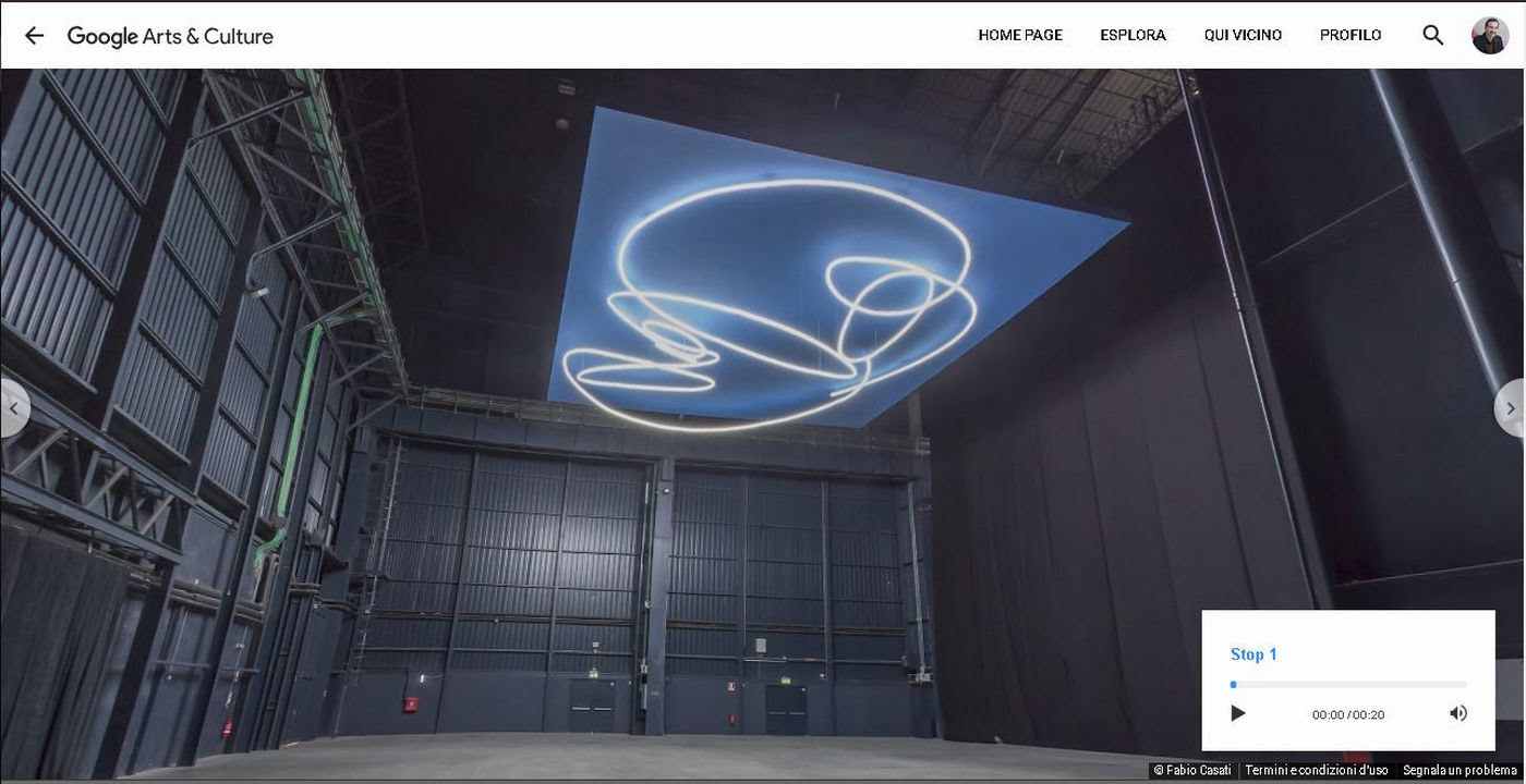 Tour virtuale esposizione Ambienti/Environments di Lucio Fontana