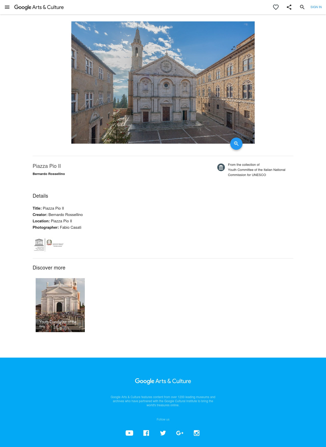 Il Grand Tour d'Italia su Google Arts & Culture per Comitato Giovani UNESCO
