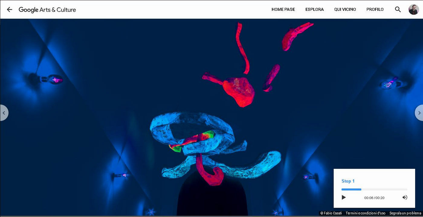 Tour virtuale esposizione Ambienti/Environments di Lucio Fontana