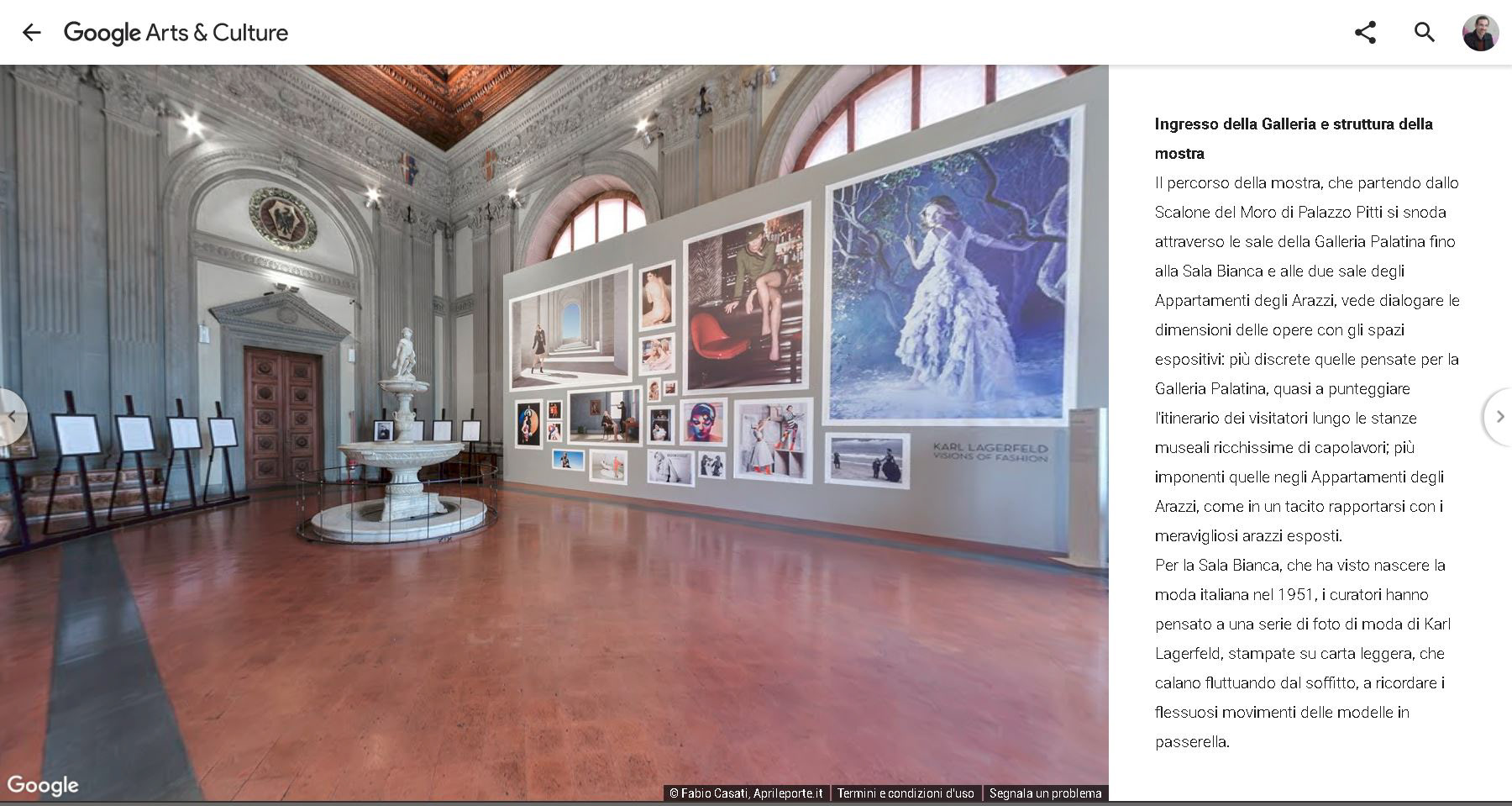 Tour Virtuale dell'esposizione Karl Lagerfeld: Visions of Fashion