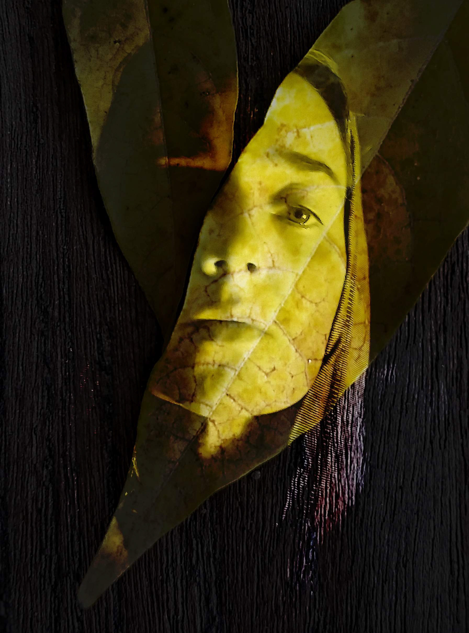 Leaf Woman Waits