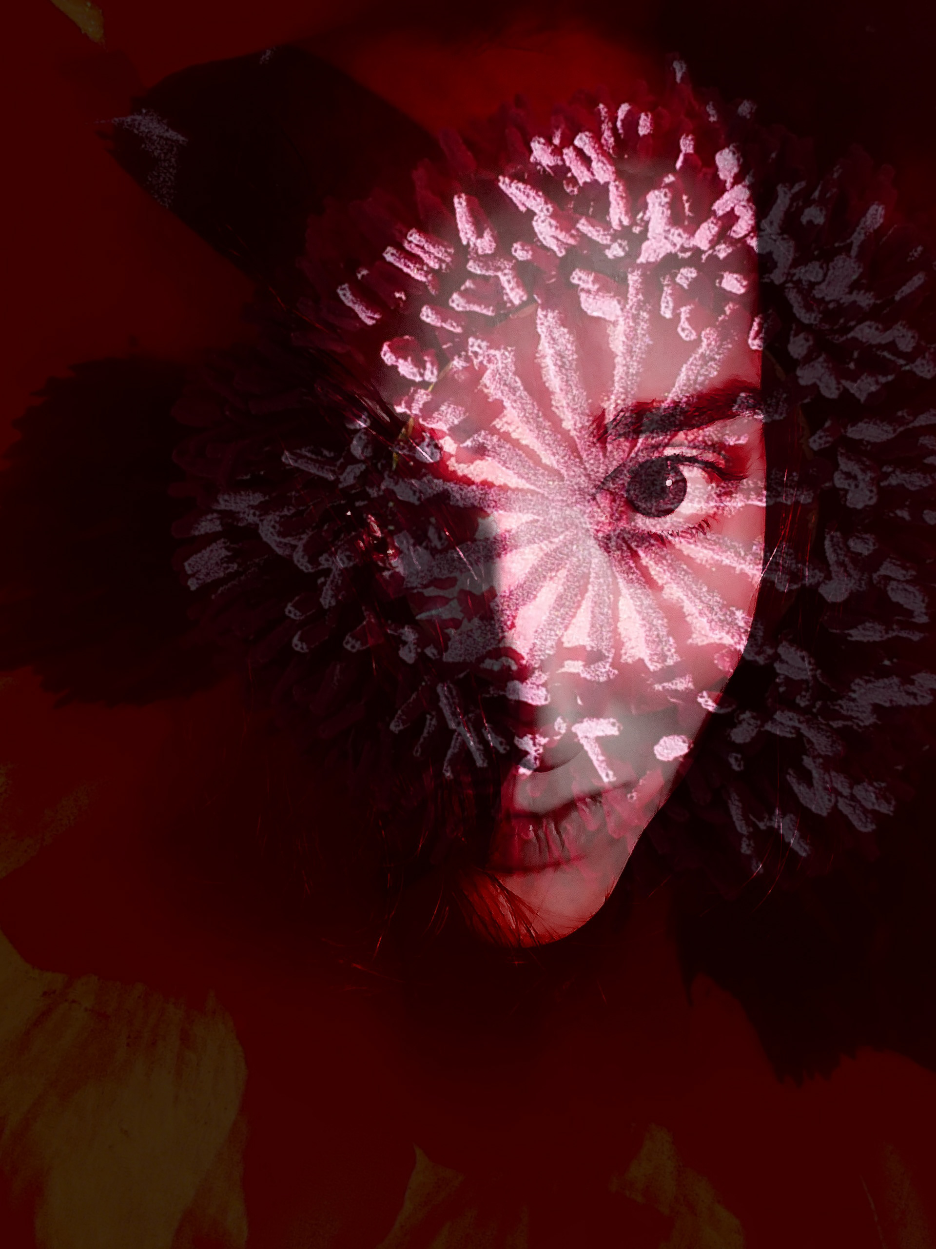 Face in a Flower
