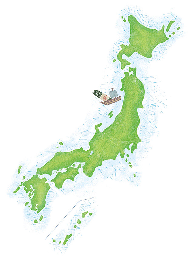 『栄養と料理』2014年1月号「こんぶ使いこなし大図鑑」挿絵