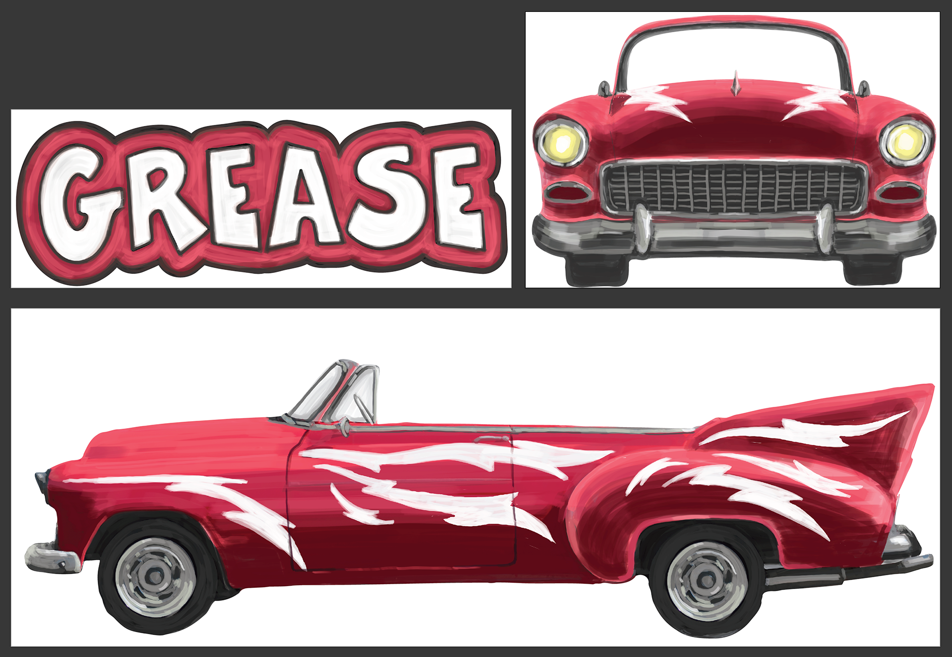 digital paint for HS theater scene