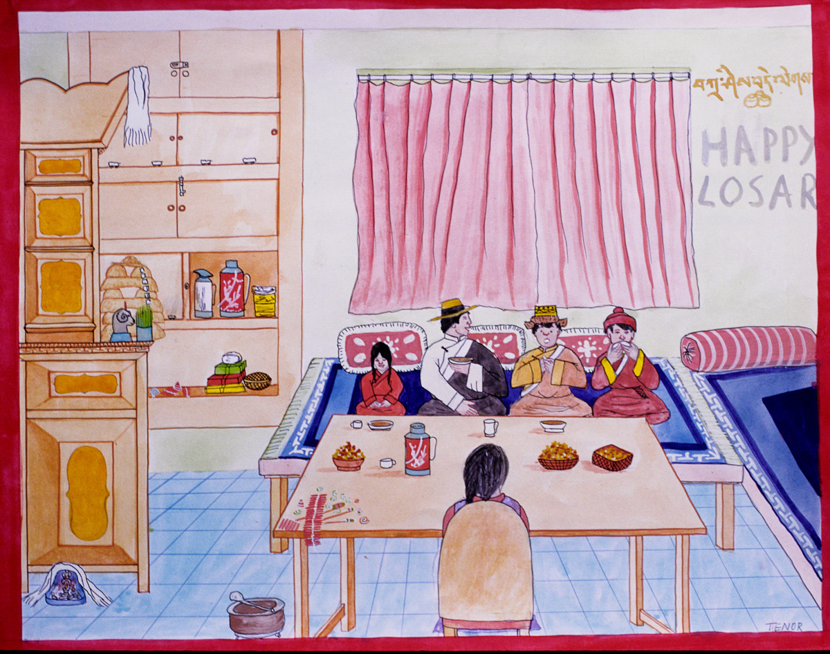 "Losar Meal" by Tenzin Norbu, Tibetan Homes Foundation, Mussoorie, India