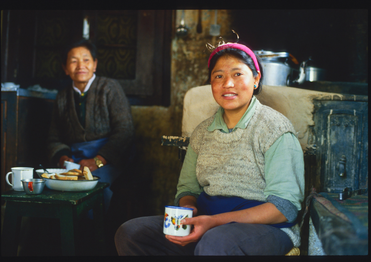 Tea time at Kashmir Cottage, Dharamsala, India