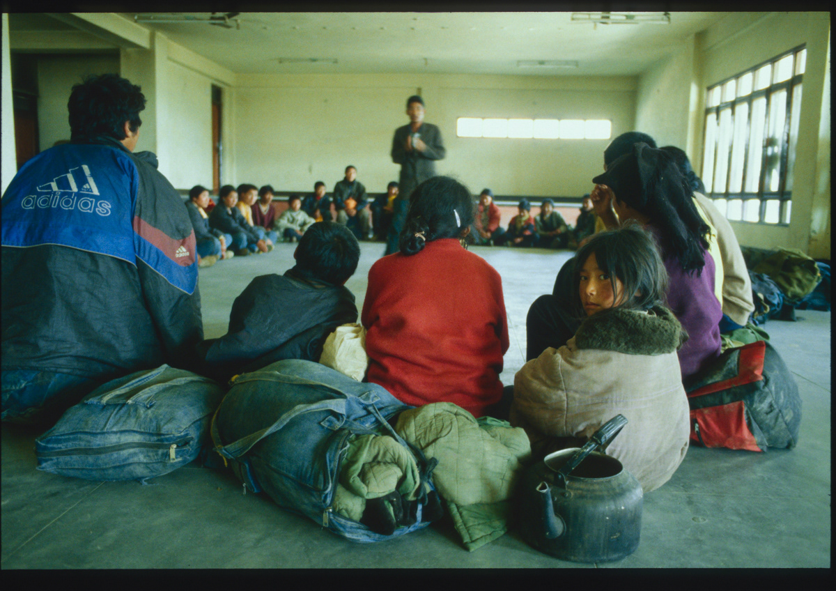 New arrivals from Tibet, Reception Center, Kathmandu, Nepal