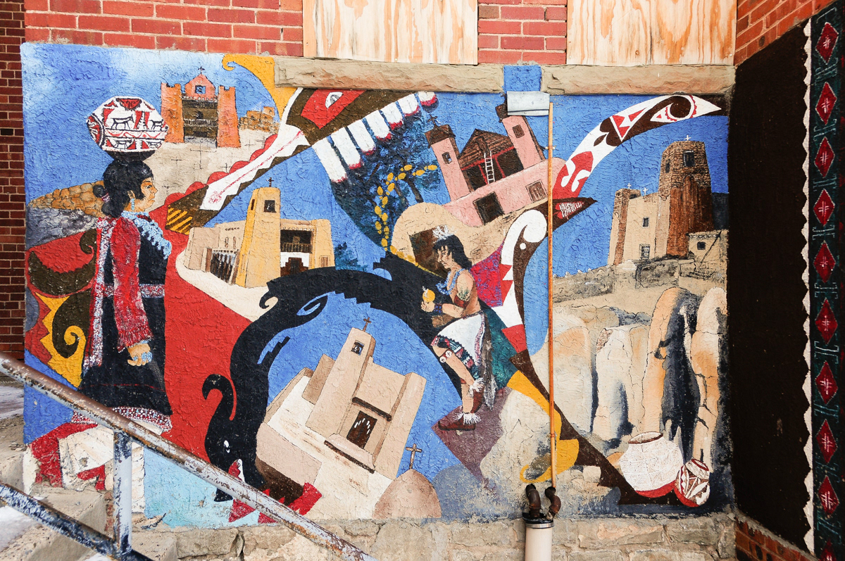 Pueblo Mission Churches Mural 1