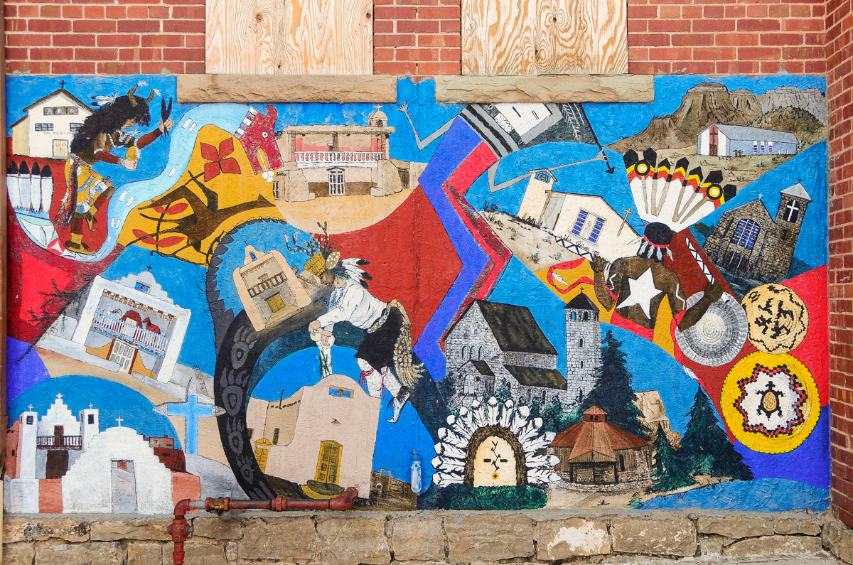 Pueblo Mission Churches Mural 2