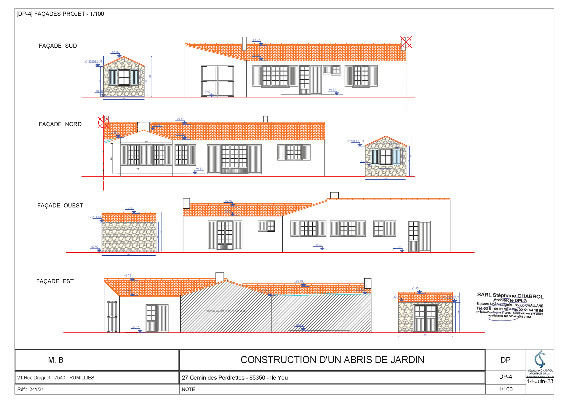Façades dépôt DP