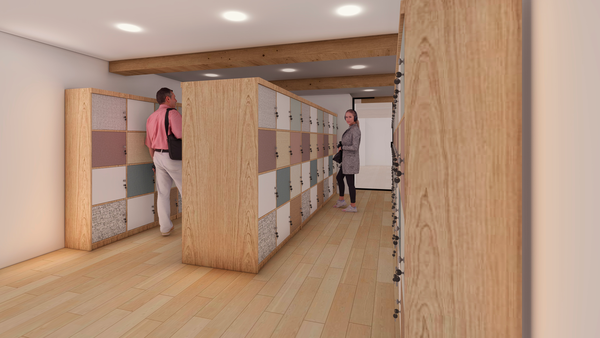 ESPACE CASIERS AU SOUS-SOL