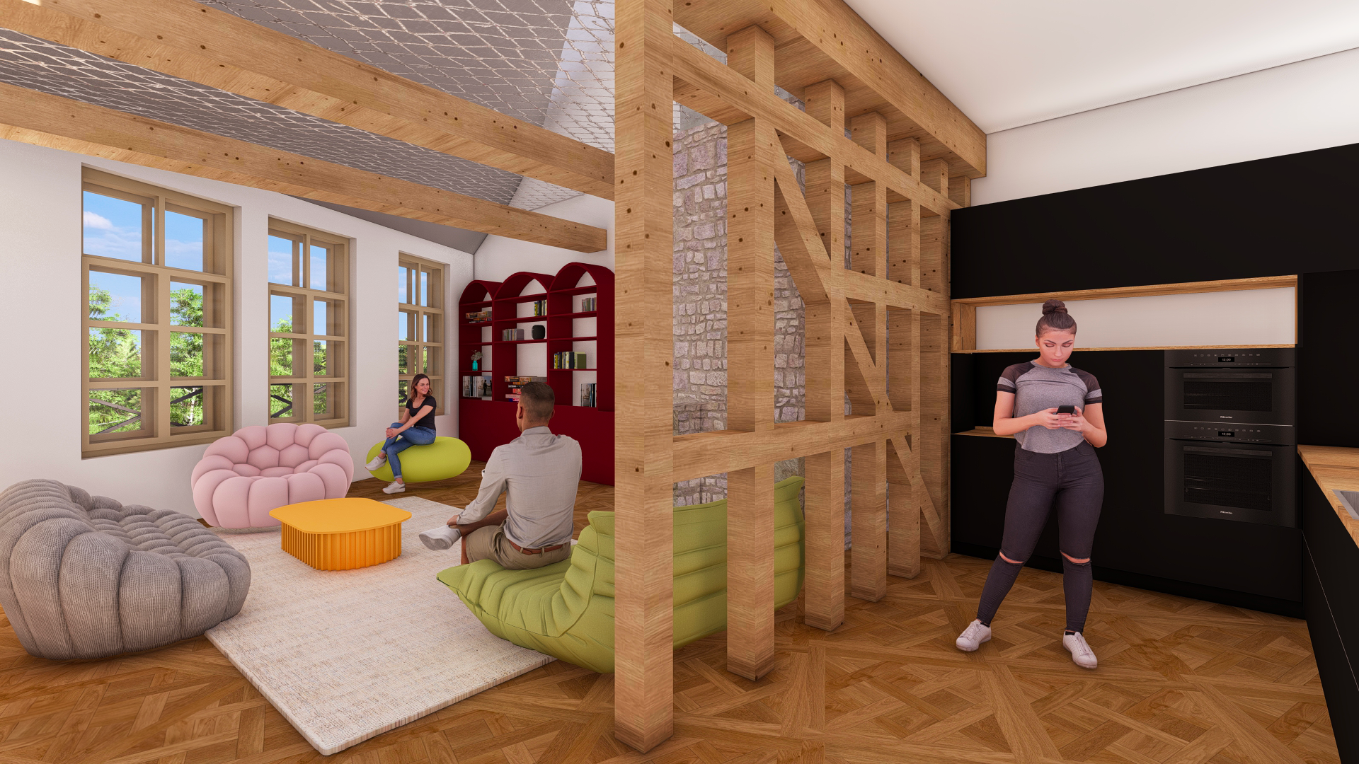 ESPACE DE VIE COLOCATION AU R+3