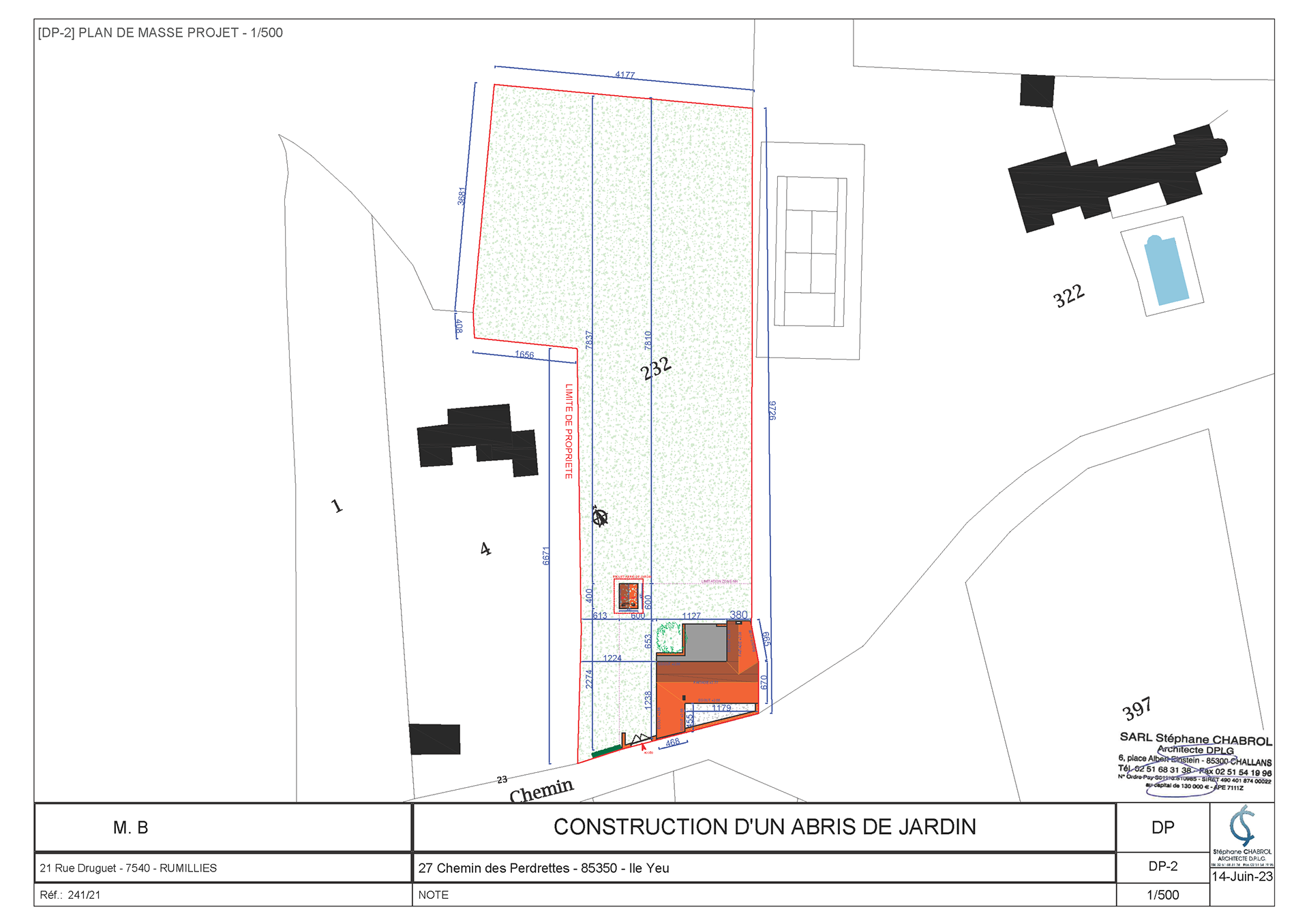 Plan masse dépôt DP