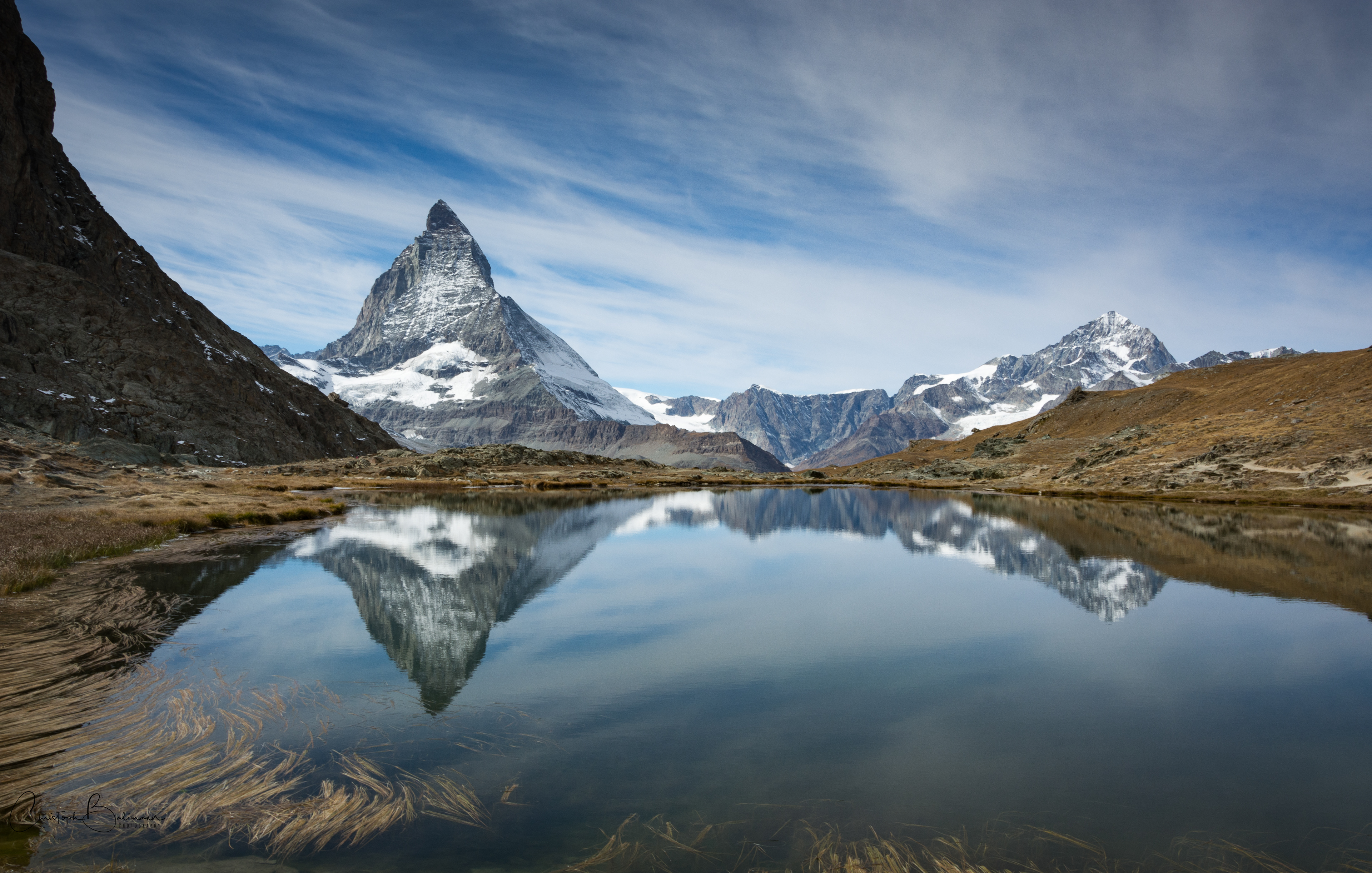 Matterhorn, Switzerland with the Riffelsee  in front