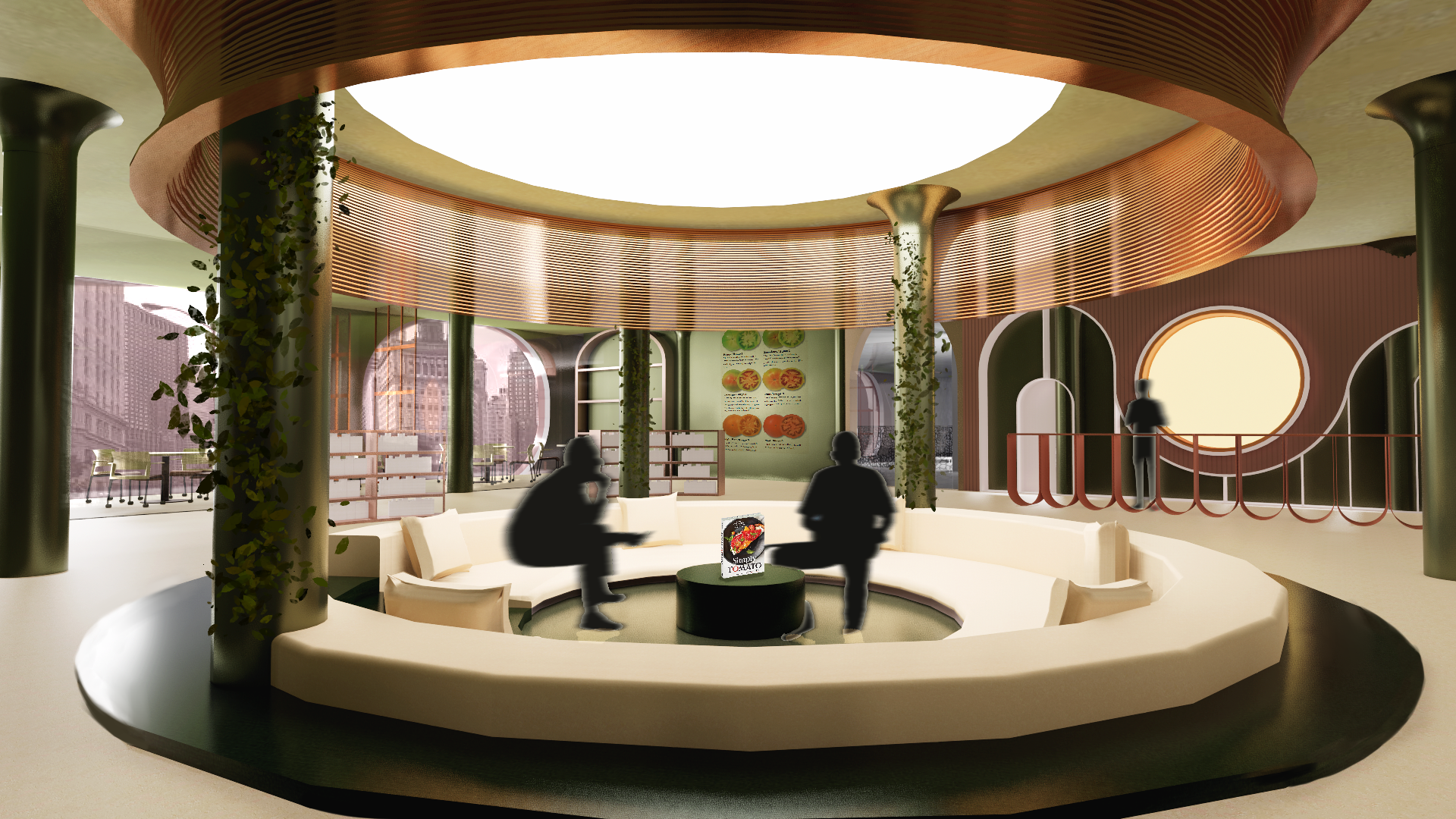 Tomato Round Lounge