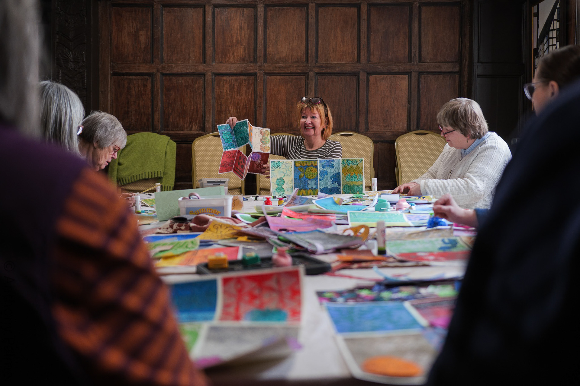 Art Workshop at the 16th Century Painted Room in Ledbury.