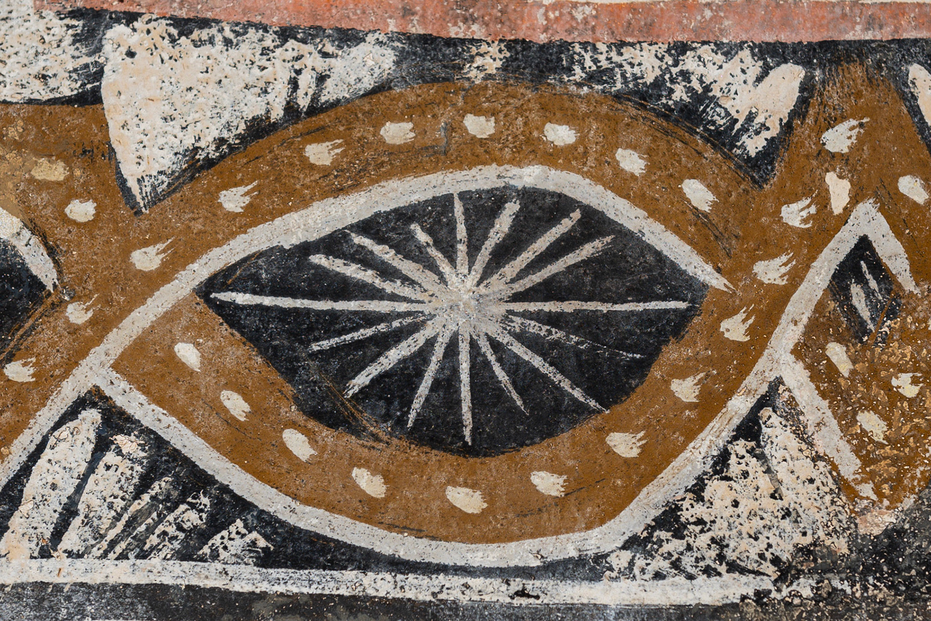 Strap work detail