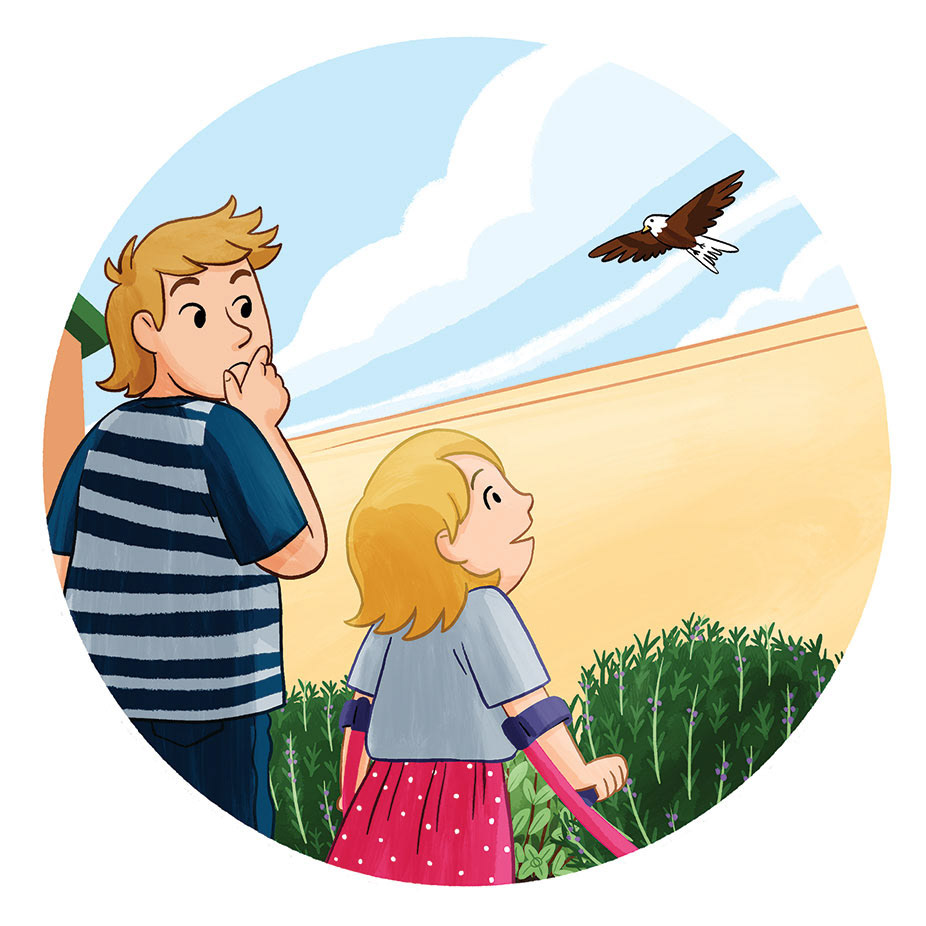 Ilustración para libro infantil ("The Big Picture", Oxford).
