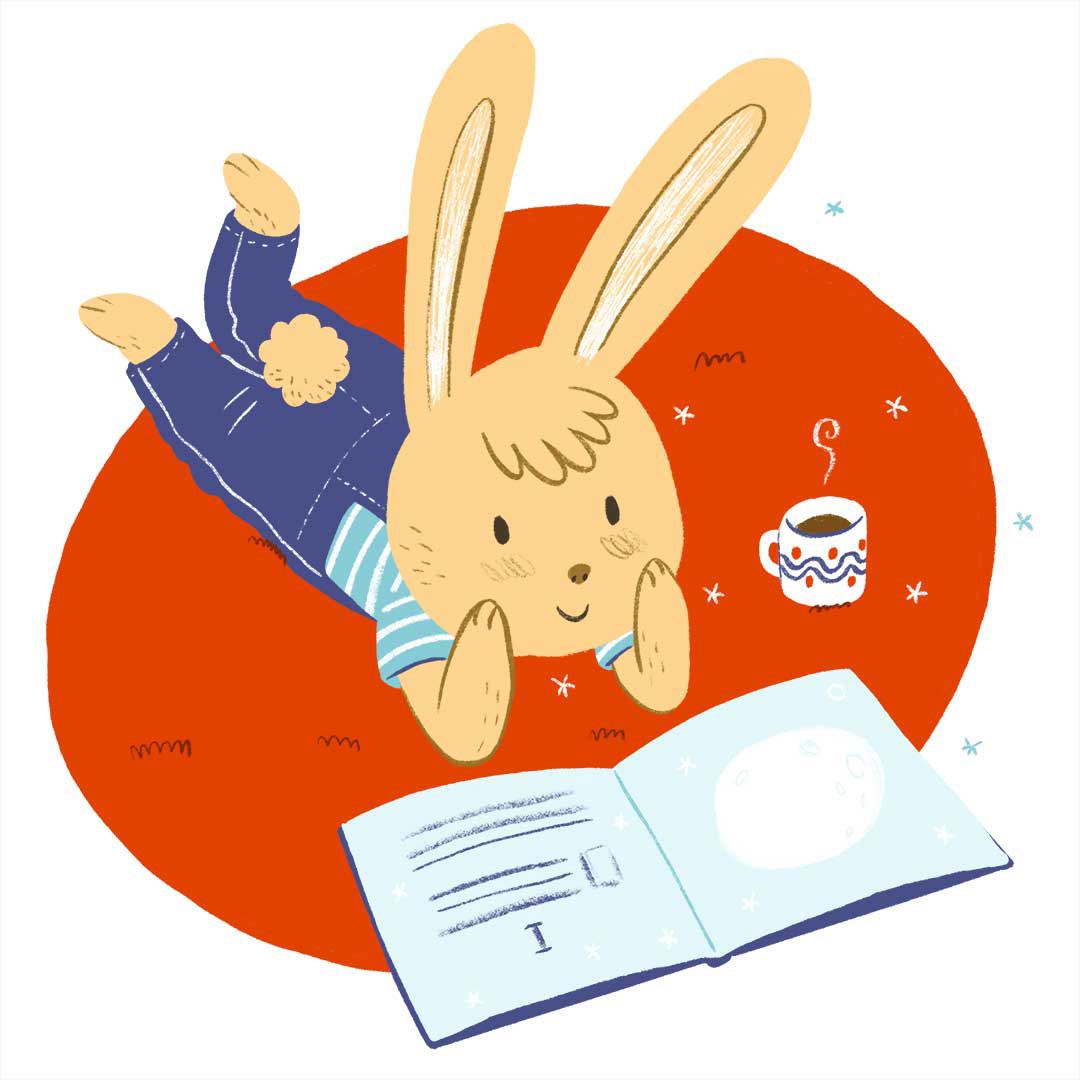 Ilustración para felicitación de año nuevo.