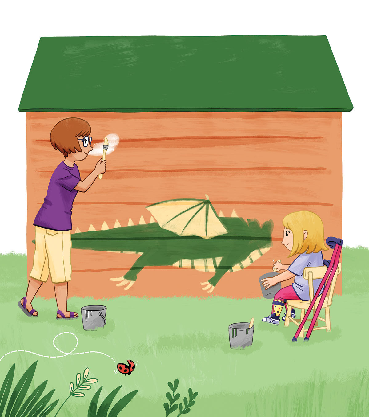 Ilustración para libro infantil ("The Big Picture", Oxford).