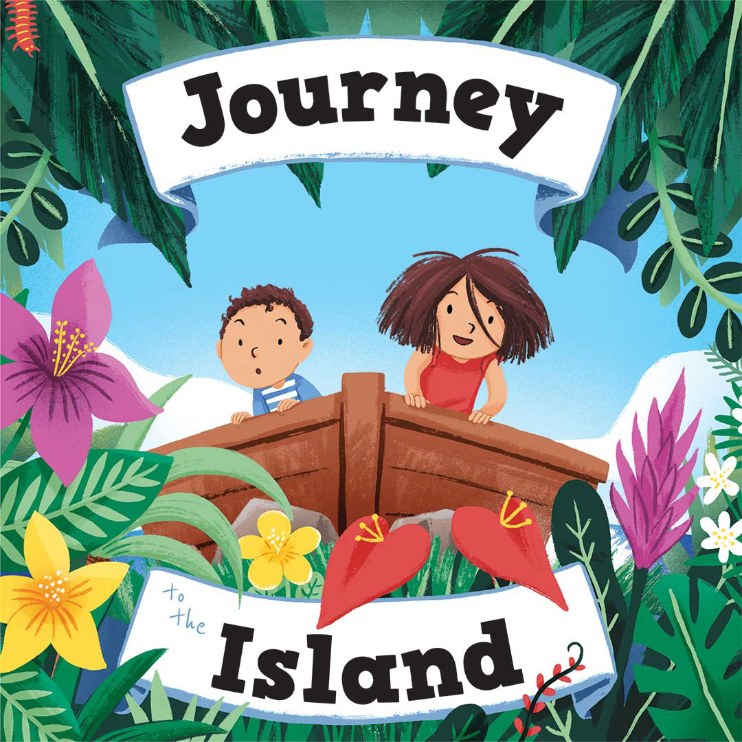 Portada para el álbum ilustrado "Journey to the Island"