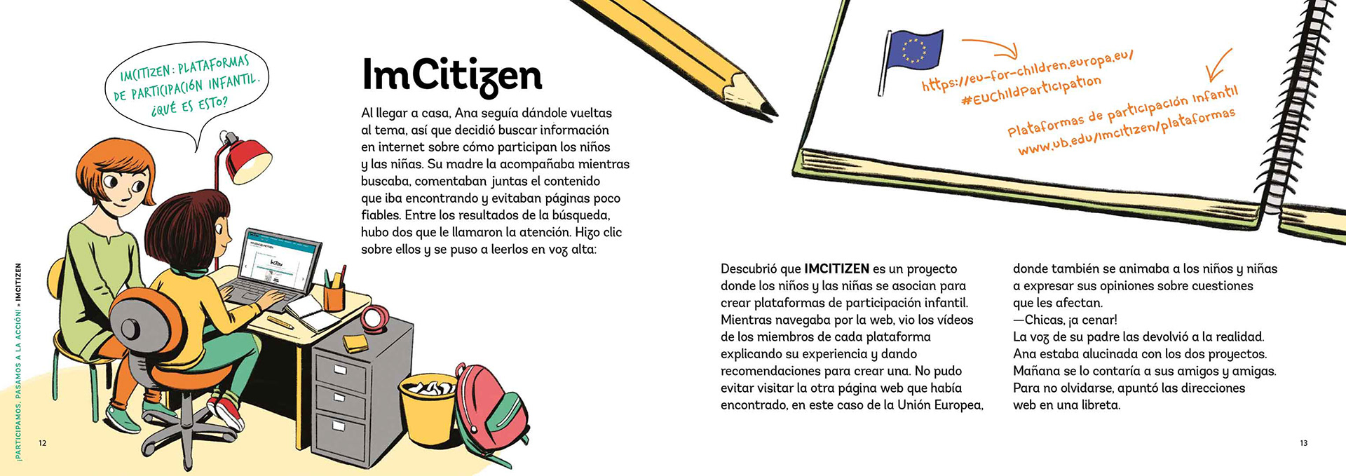 Ilustraciones en maqueta de libro en pdf