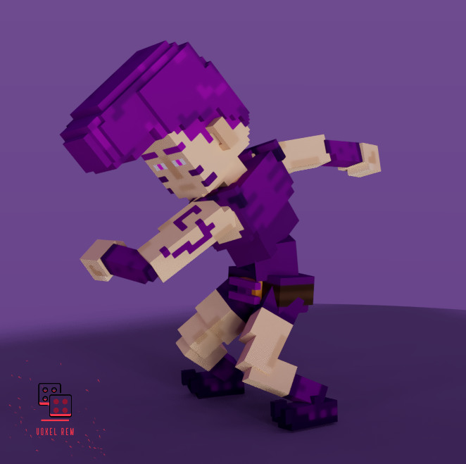 Purple man