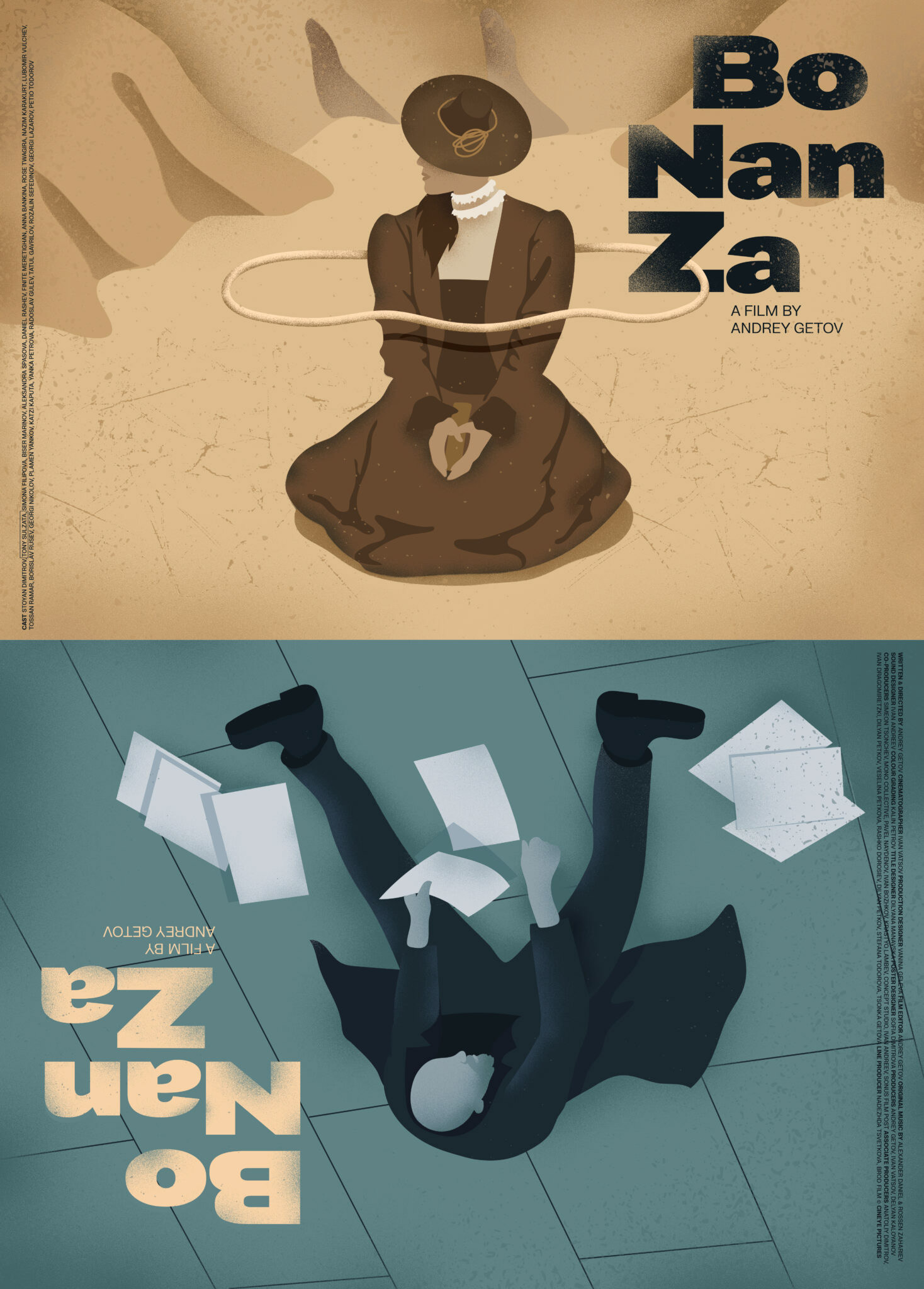 Киноплакат на BoNanZa, автор: София Димитрова