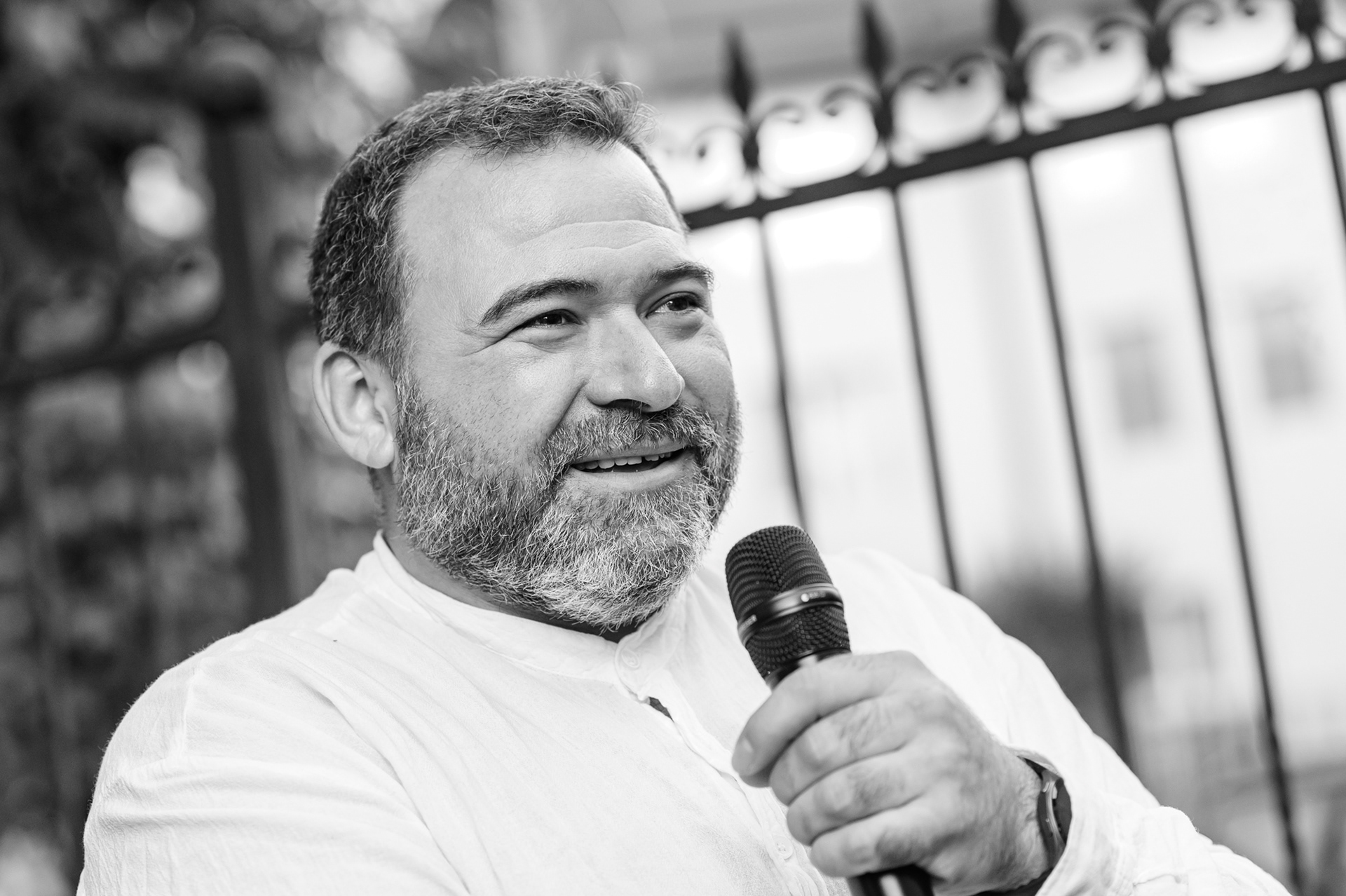 Арх. Радомир Данков беше сред хората, които отправиха въпрос към Джон Нийлсън