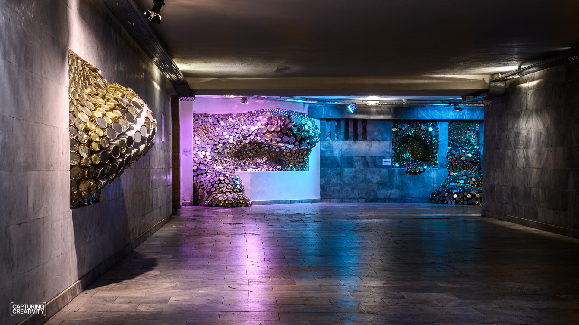 Арт инсталация „Инфундибулум“ на Невена Екимова, подлезът до автогарата в Габрово