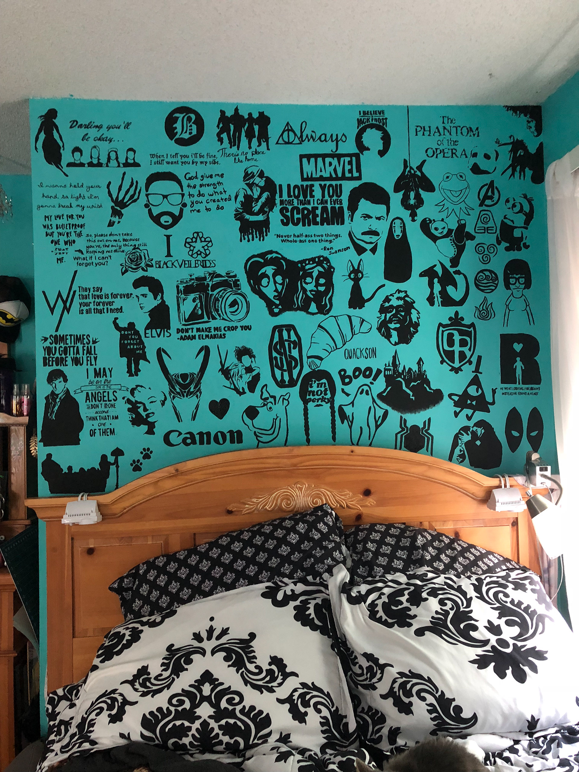 Mural above my bed