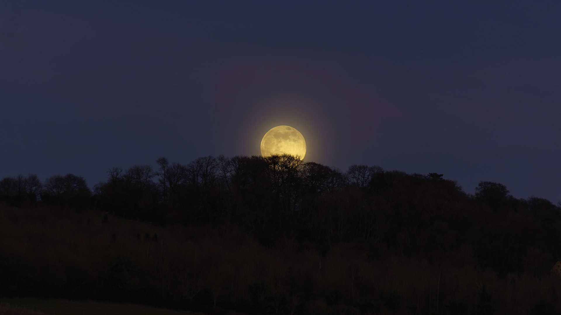 Moonrise over Lansdown