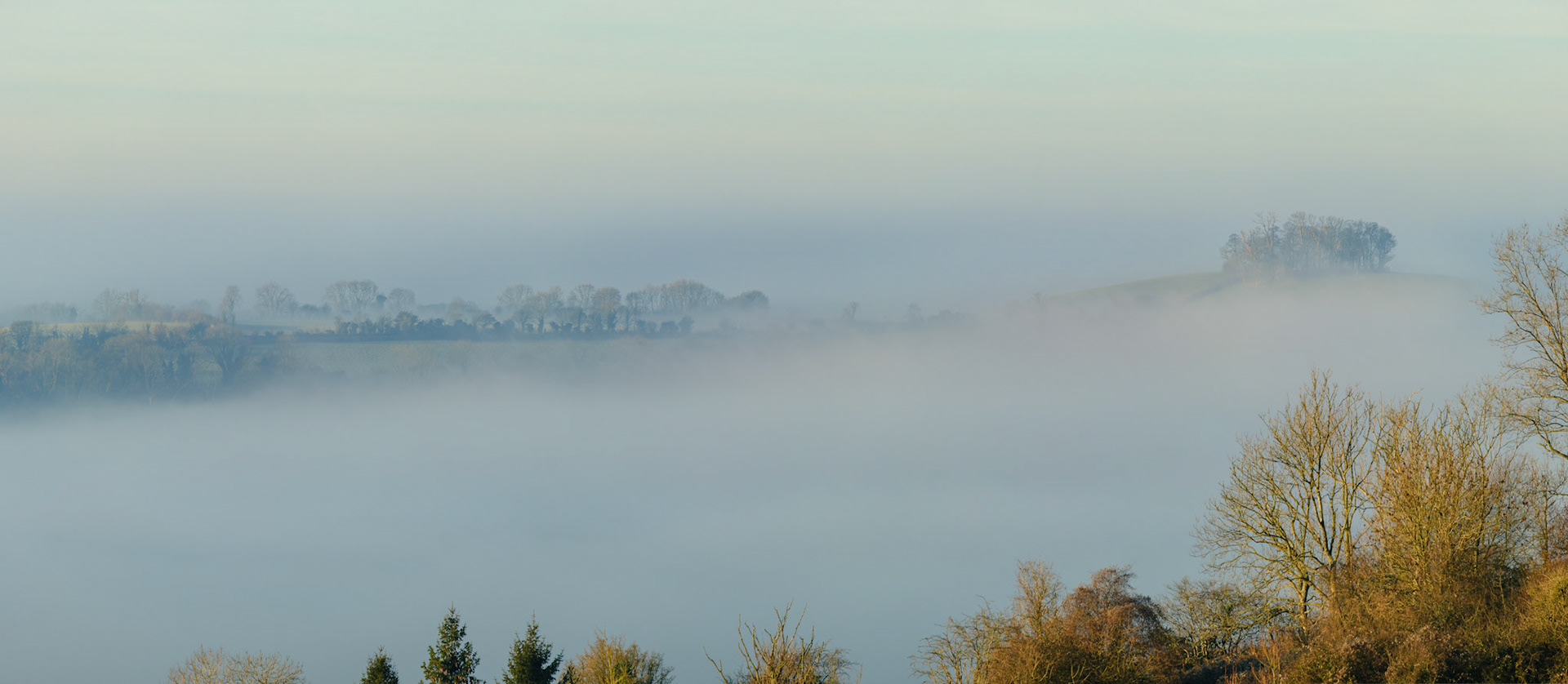 Cotswold way approaching Kelston Roundhill