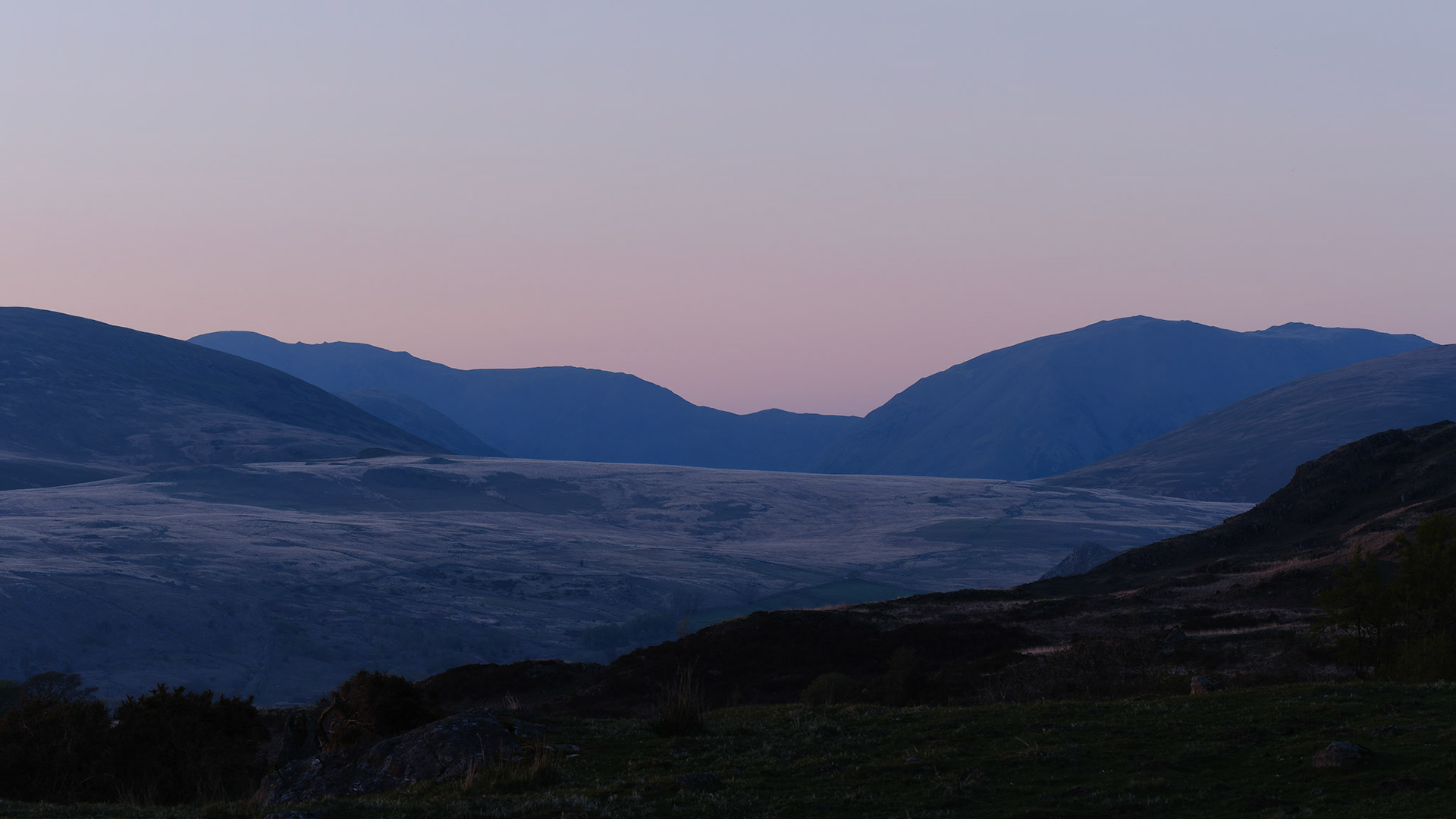 Evening fells above Eskdale