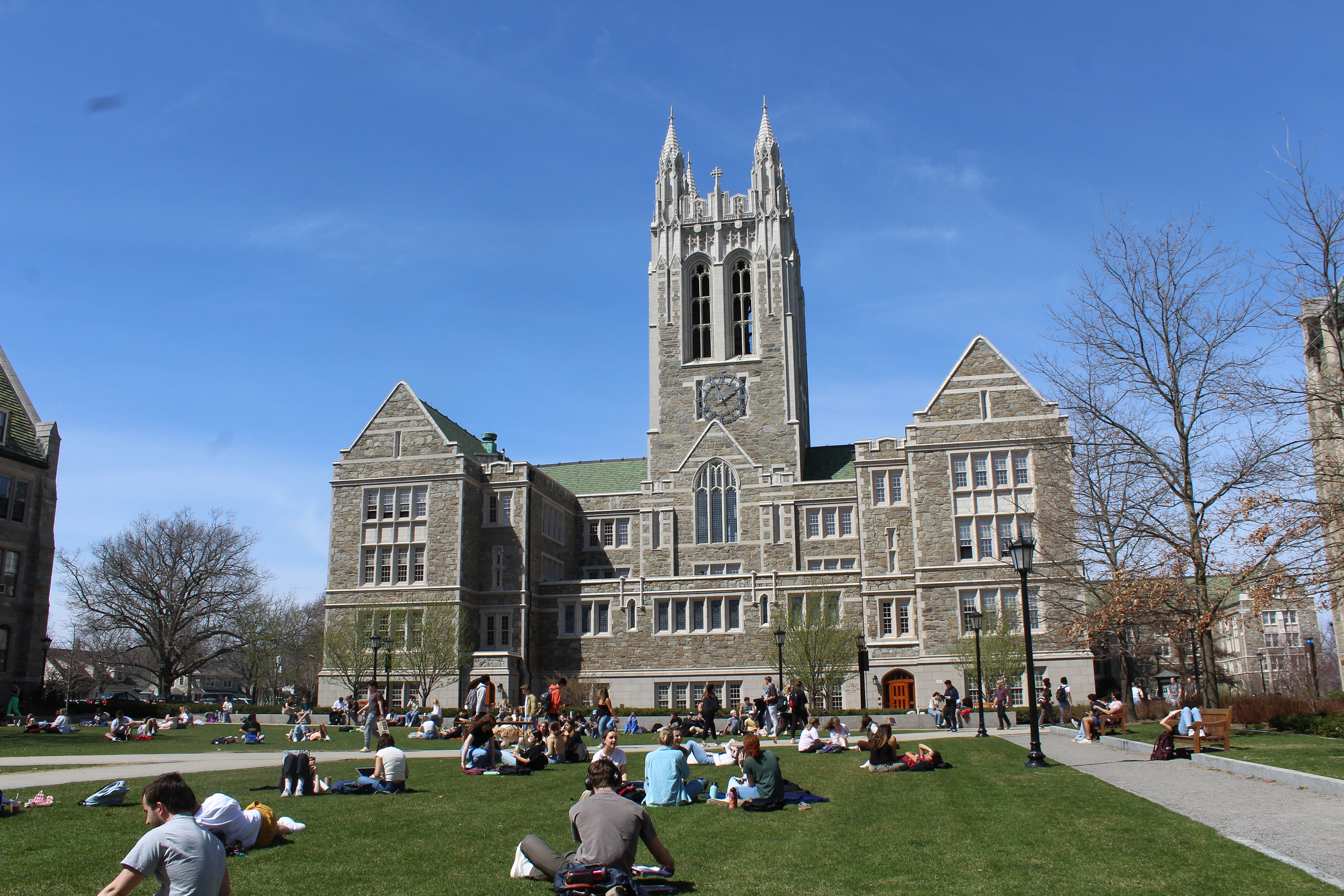 BC Students on the Quad