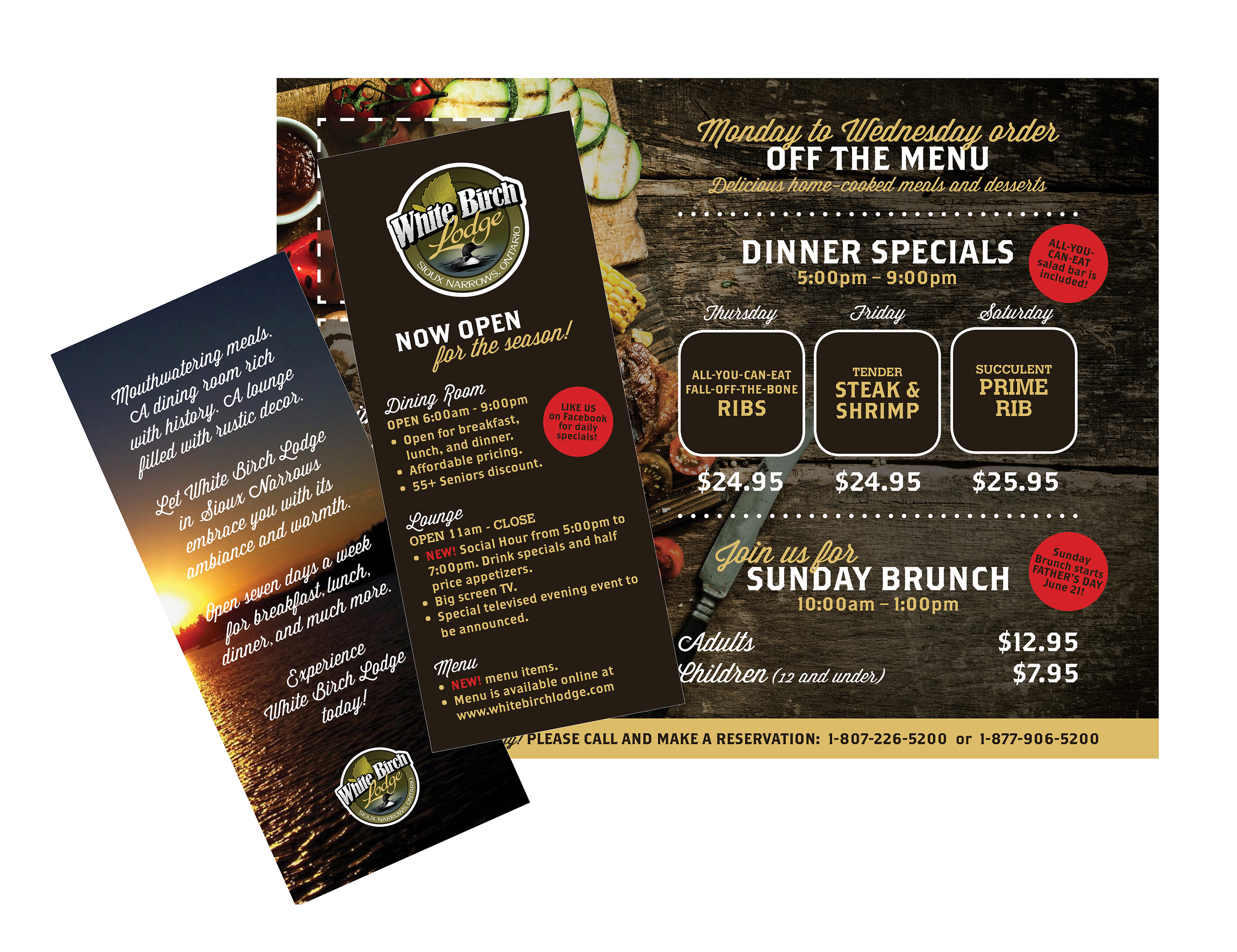 brochure/menu mailer