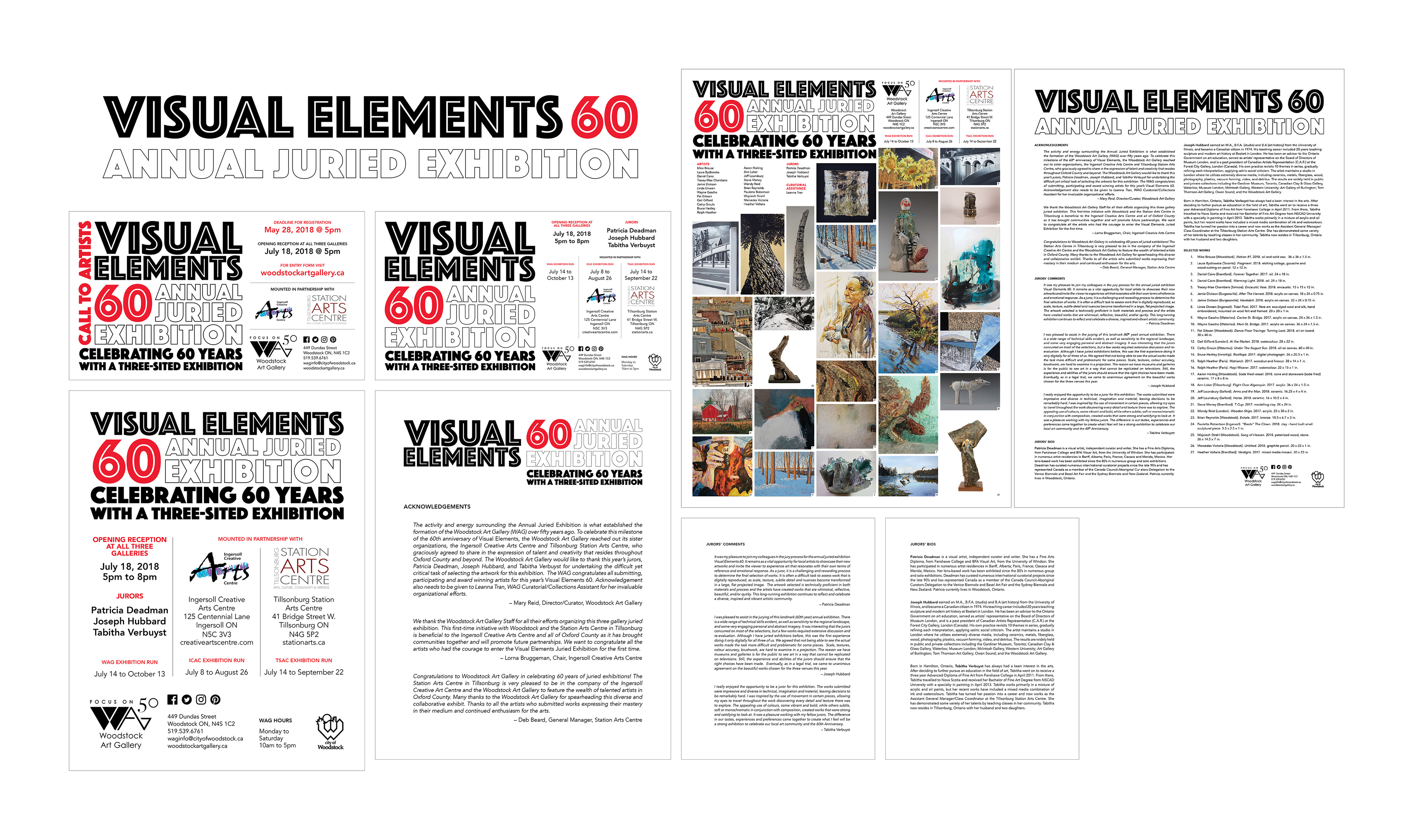 exhibition logo, print ads, double-sided poster, didactic panels