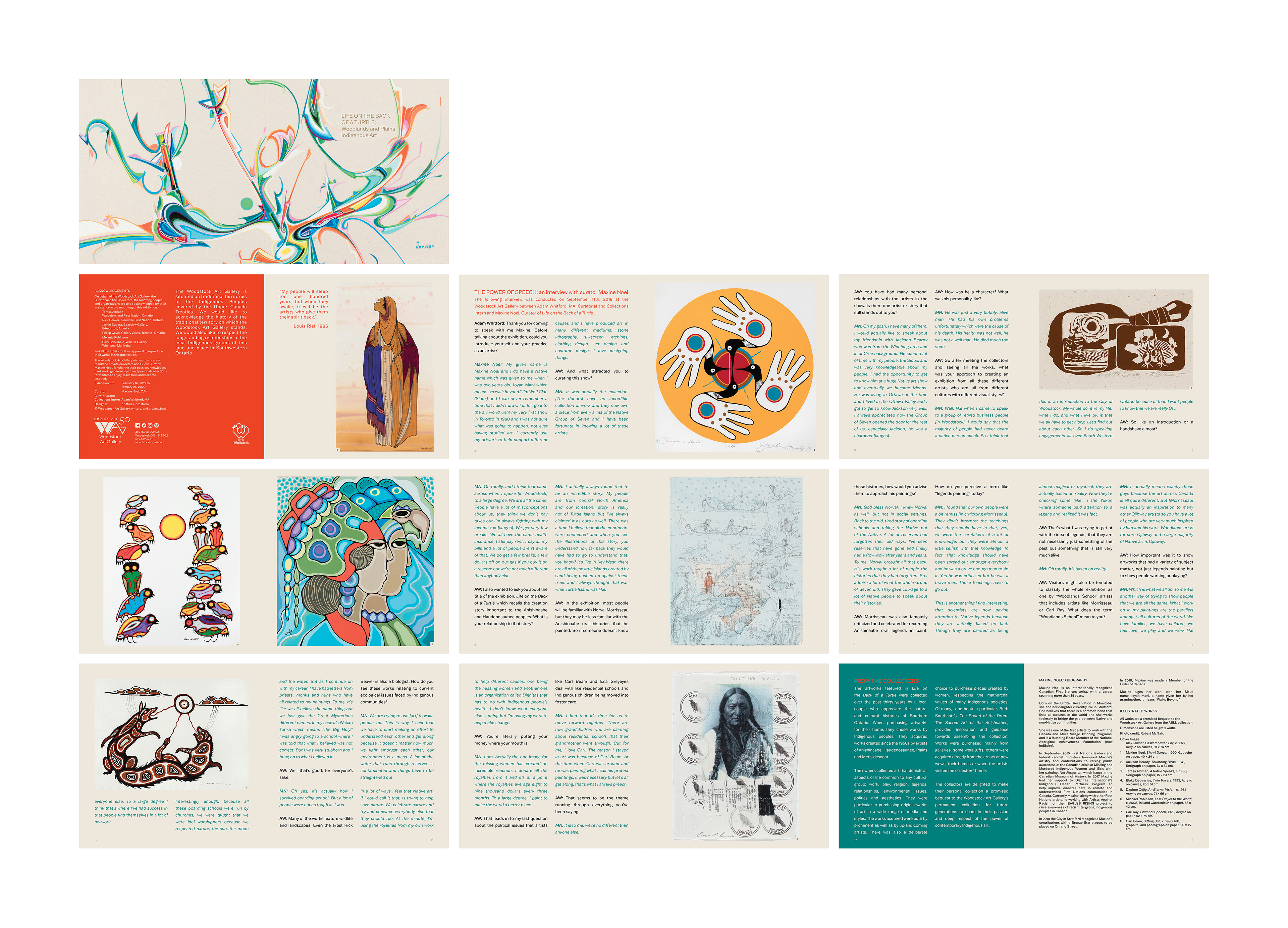 exhibition logo, brochure