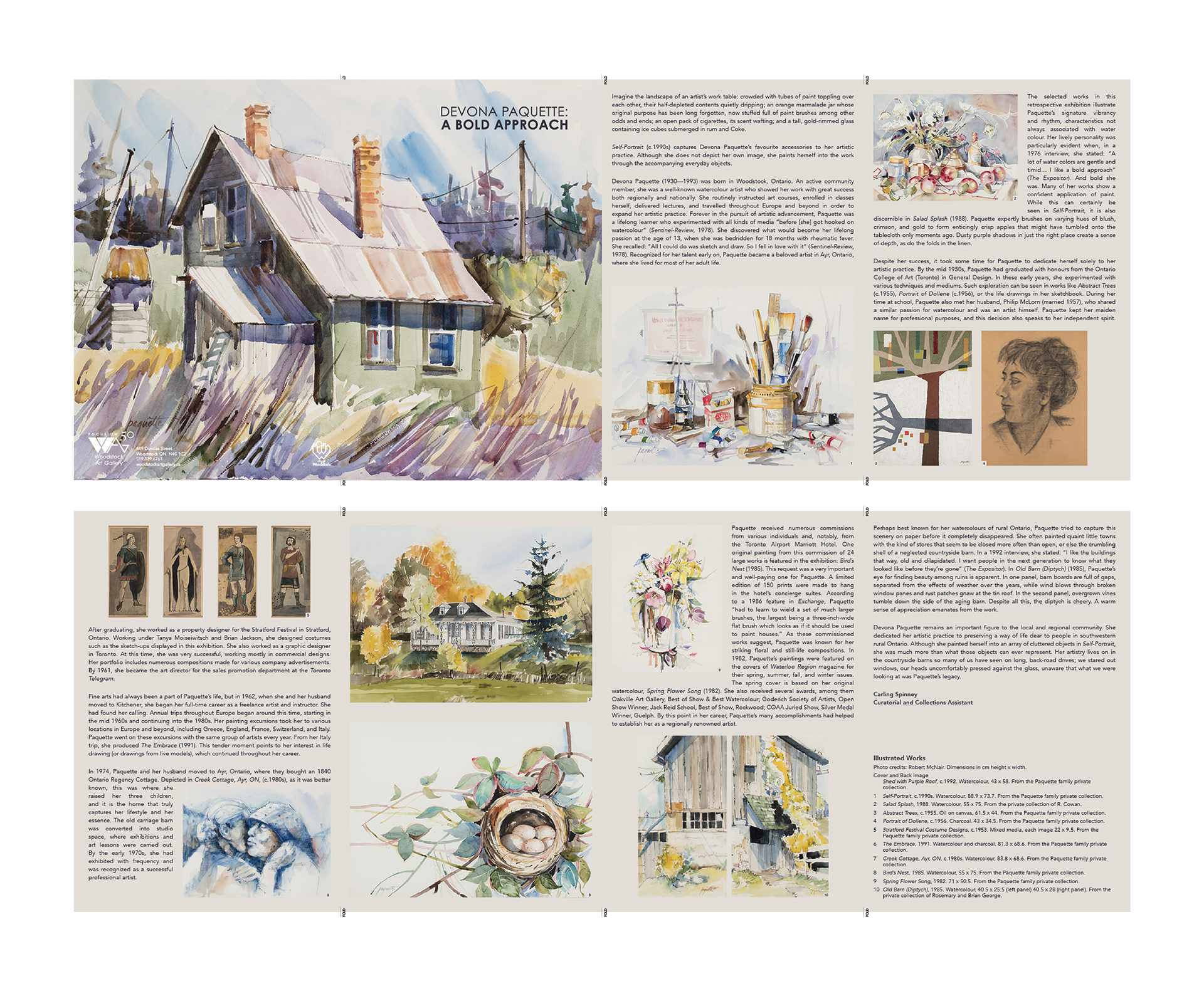 exhibition logo, brochure