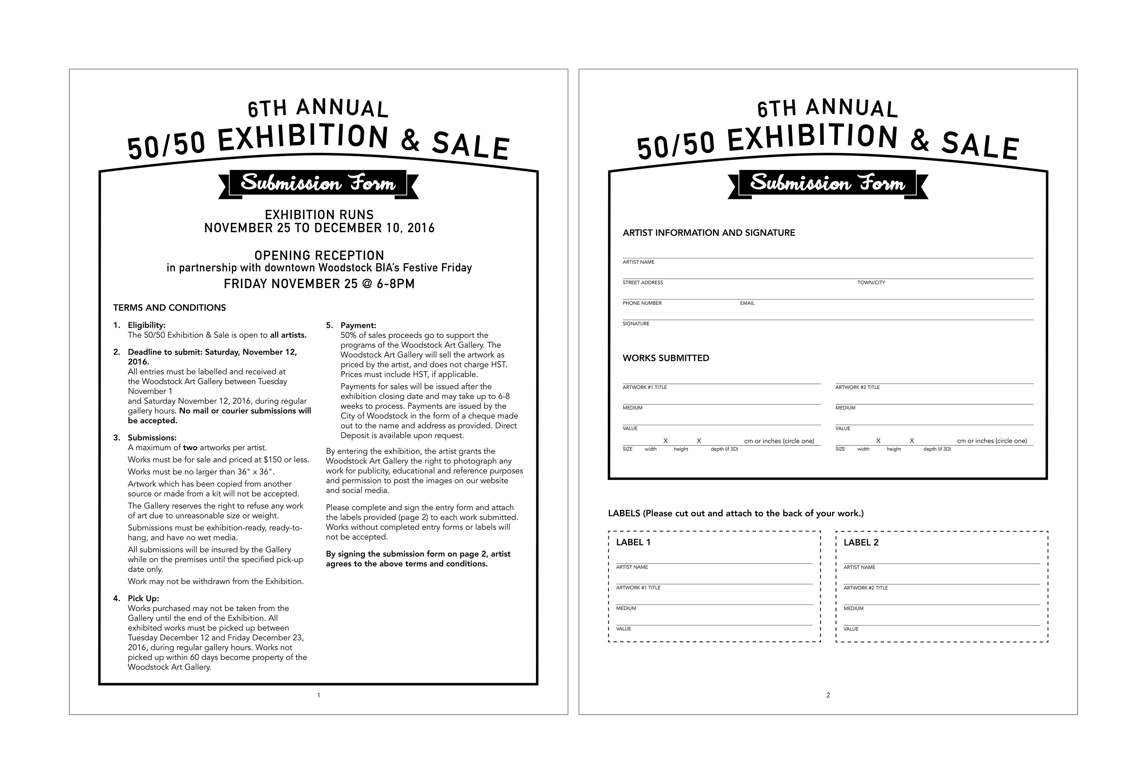 exhibition submission form