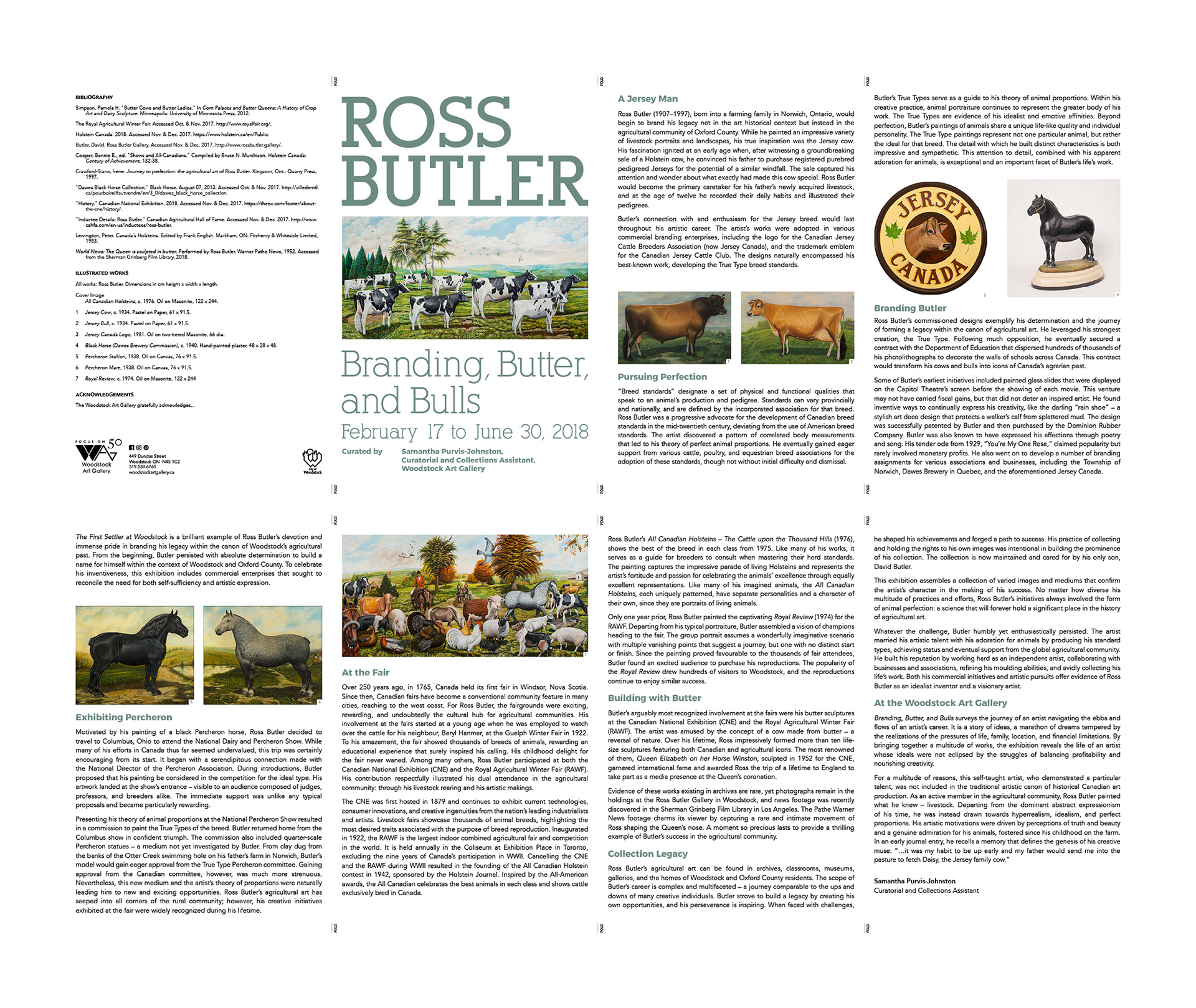 exhibition logo, brochure